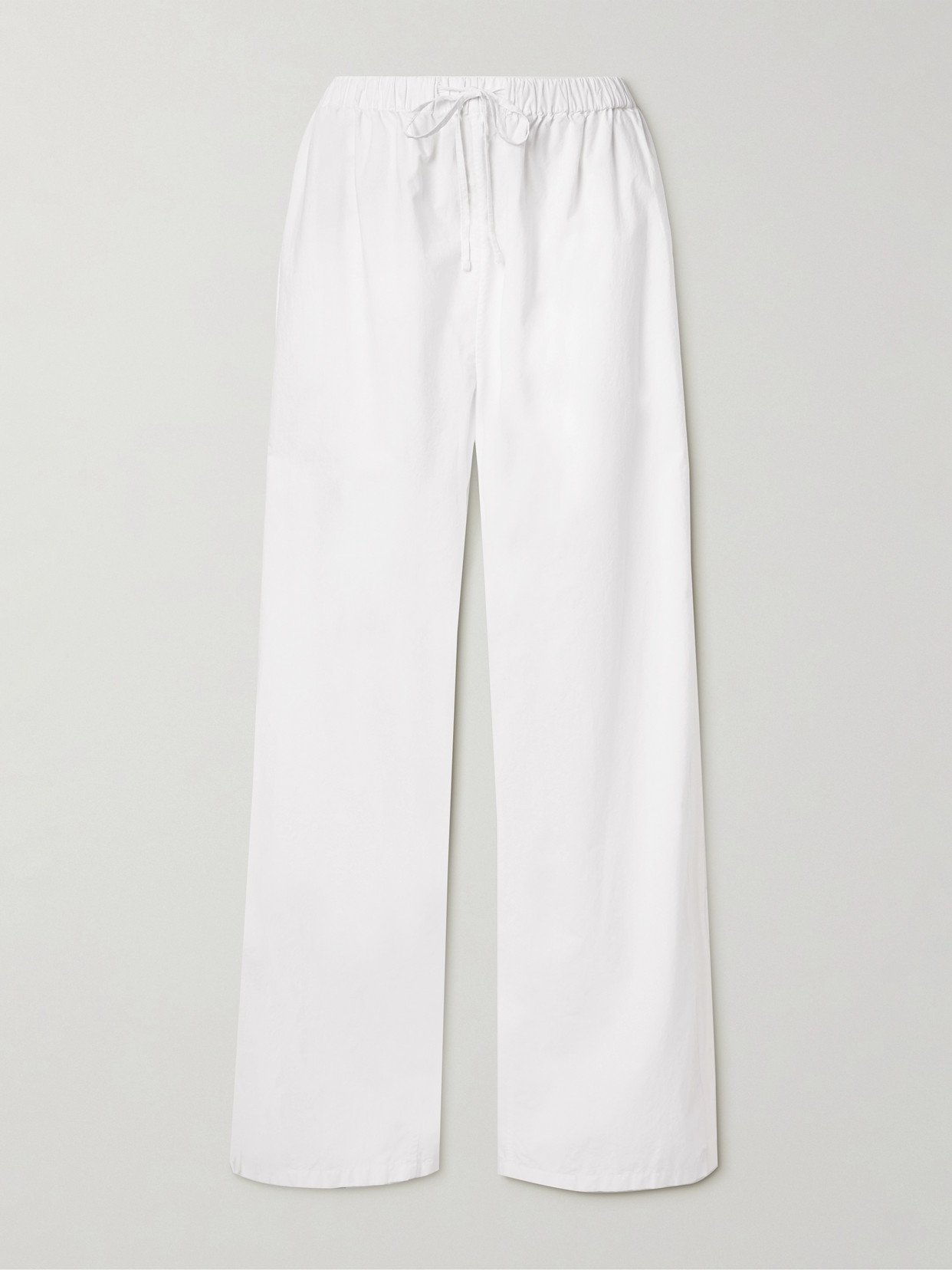 The Row Weite Hose Hubert Aus Baumwolle In White