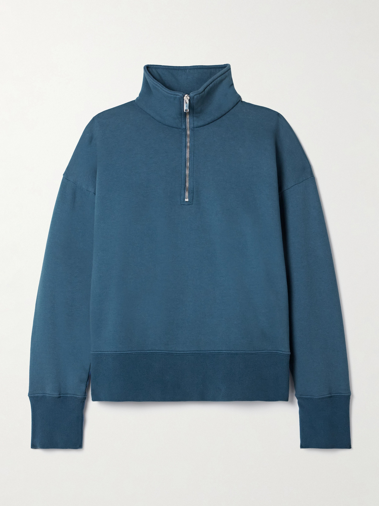 The Row - Stanfield Cotton-blend Jersey Sweatshirt - Blue