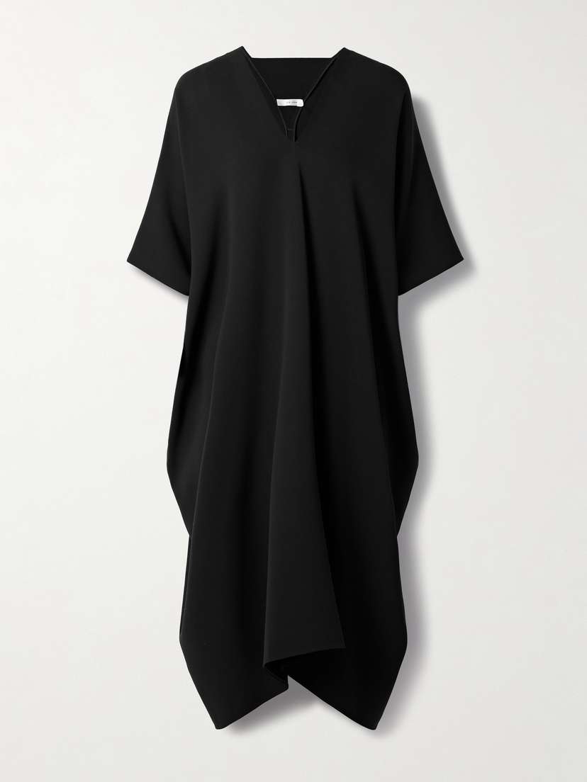 The Row Hatton Draped Silk-jersey Midi Dress - x large