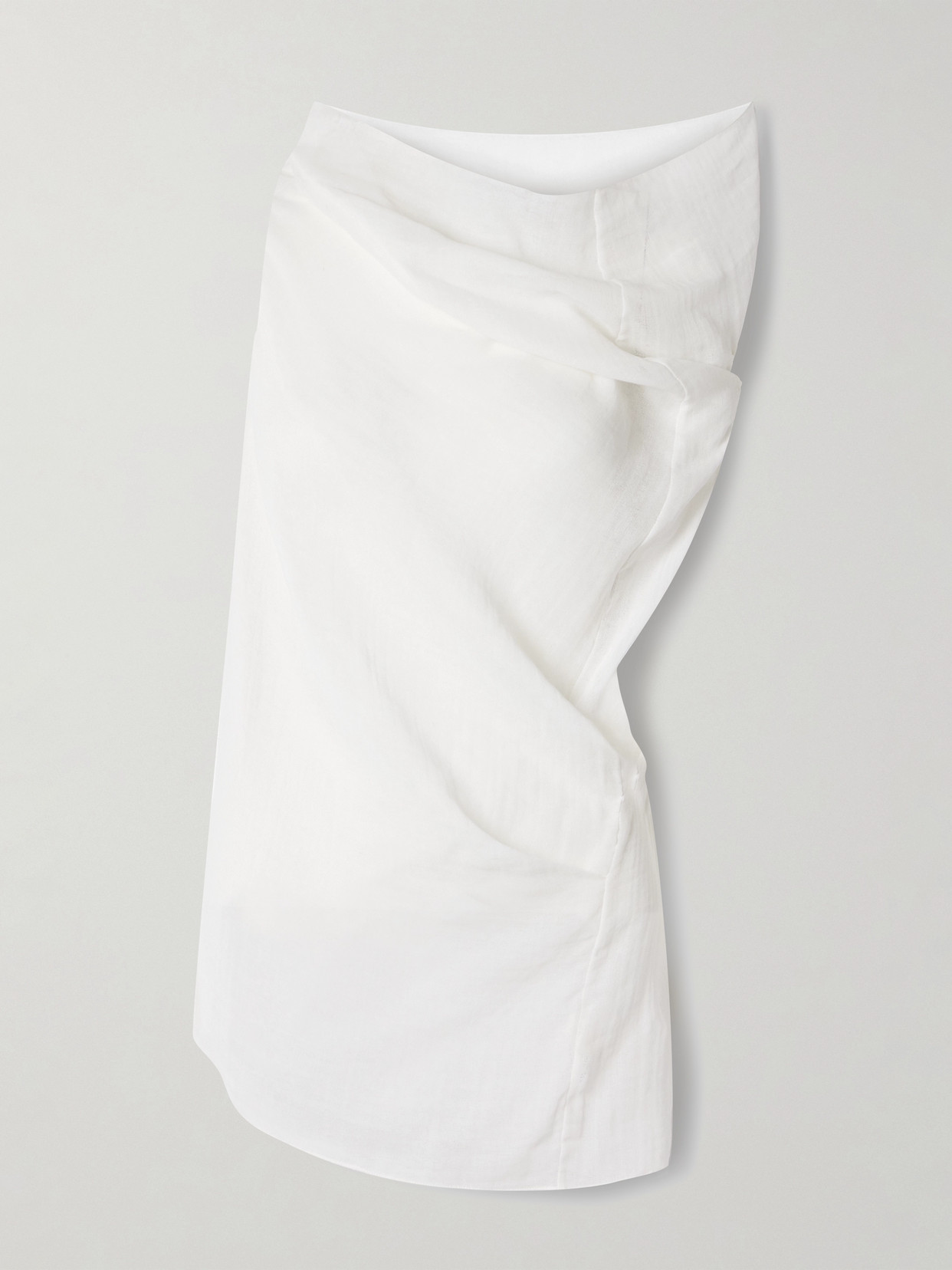 The Row - Aria Asymmetric Silk-gauze Top - White