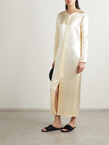 The Row Iside satin midi dress