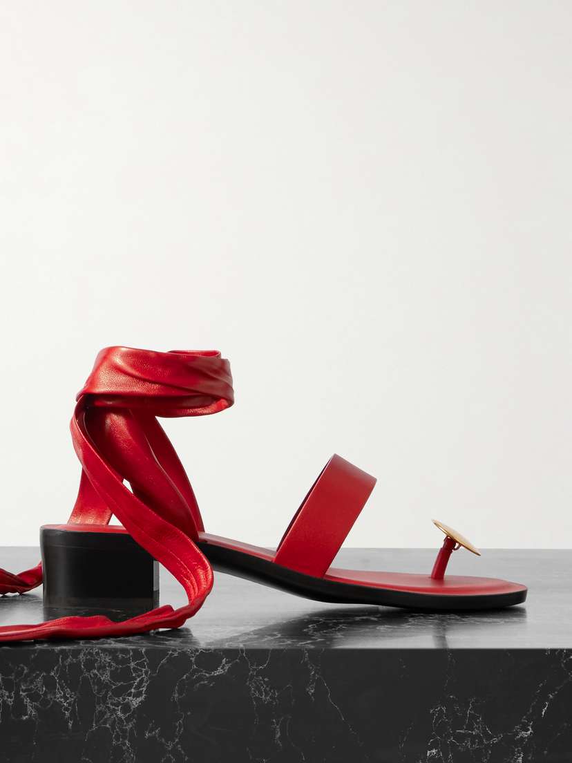 The Row — Band embellished leather sandals