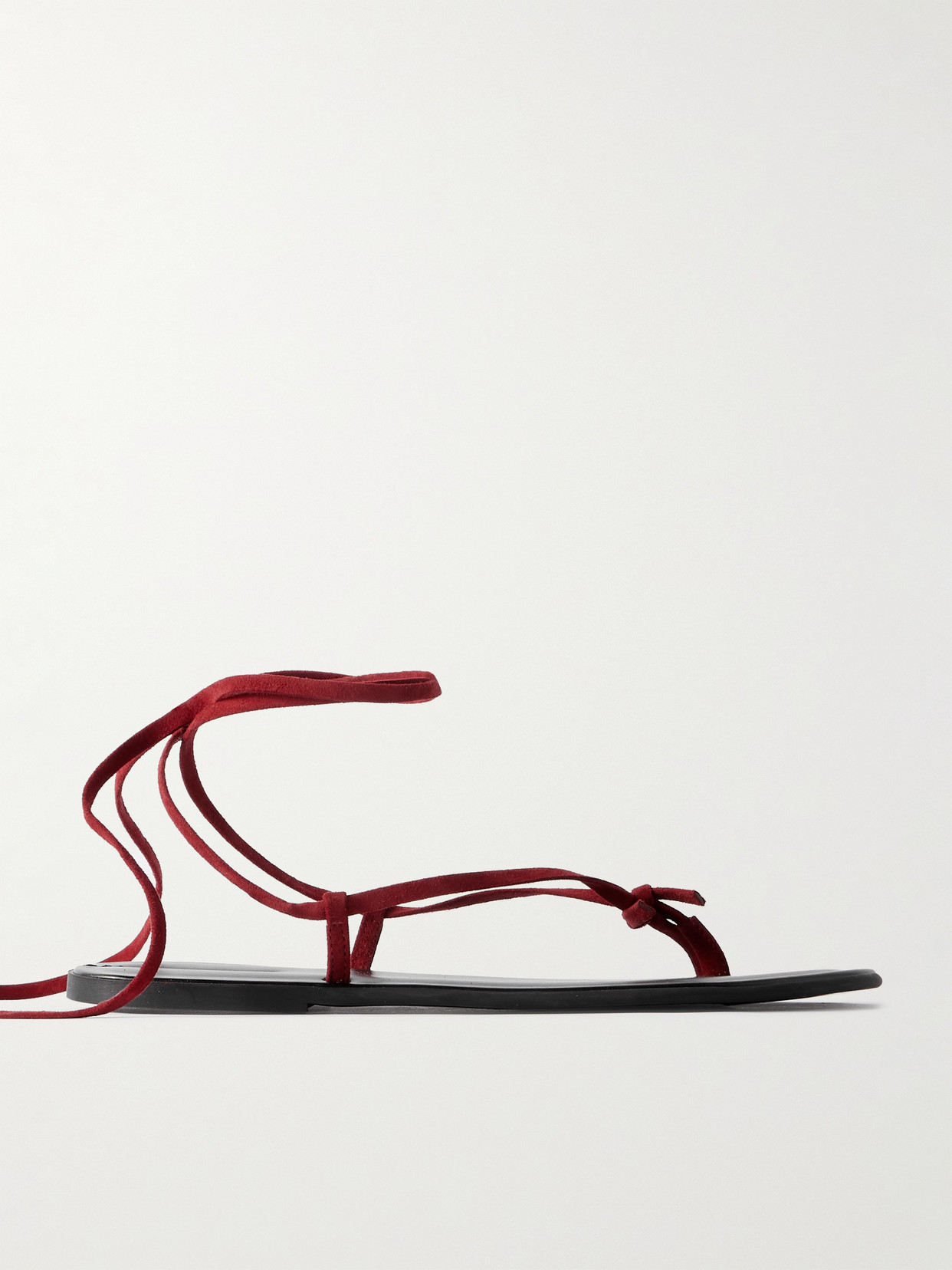The Row - Suede Sandals - Red