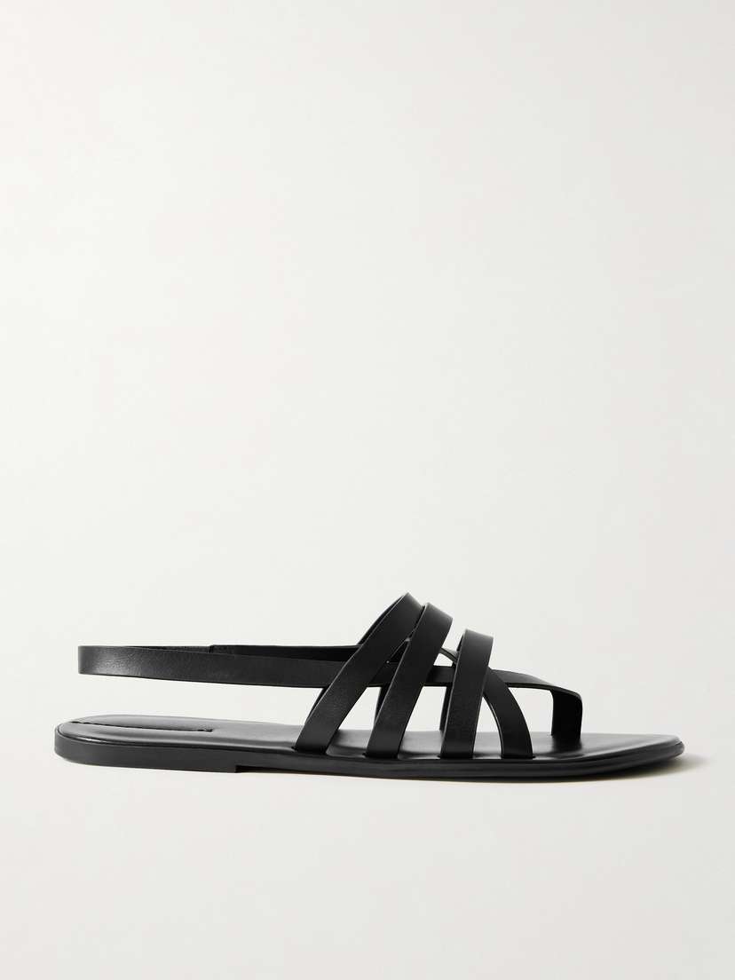 The Row Line Leather Slingback Sandals - IT36.5