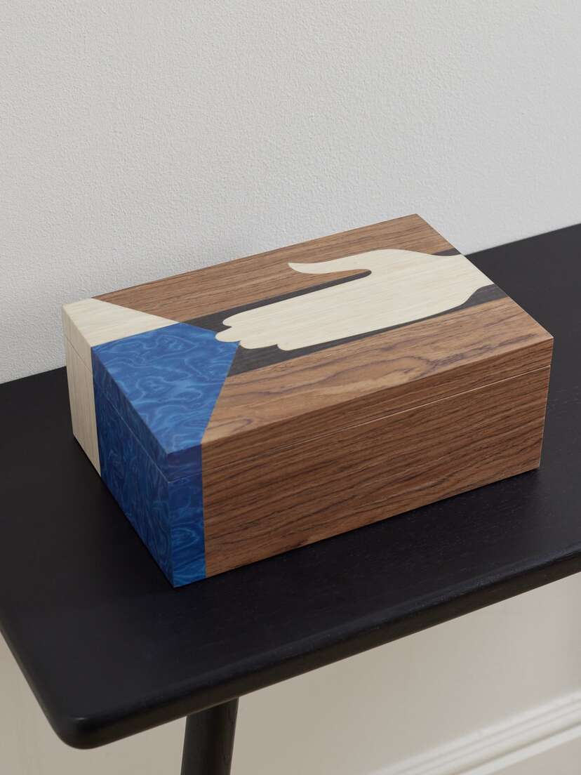 L'Objet Edgar Marquetry Wood Jewelry Box