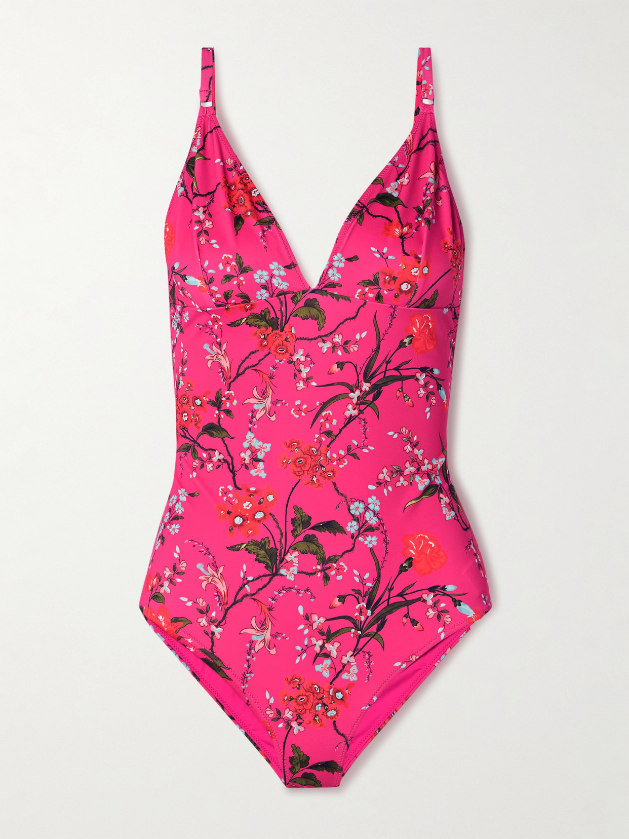 Erdem Floral-print Swimsuit In Pink