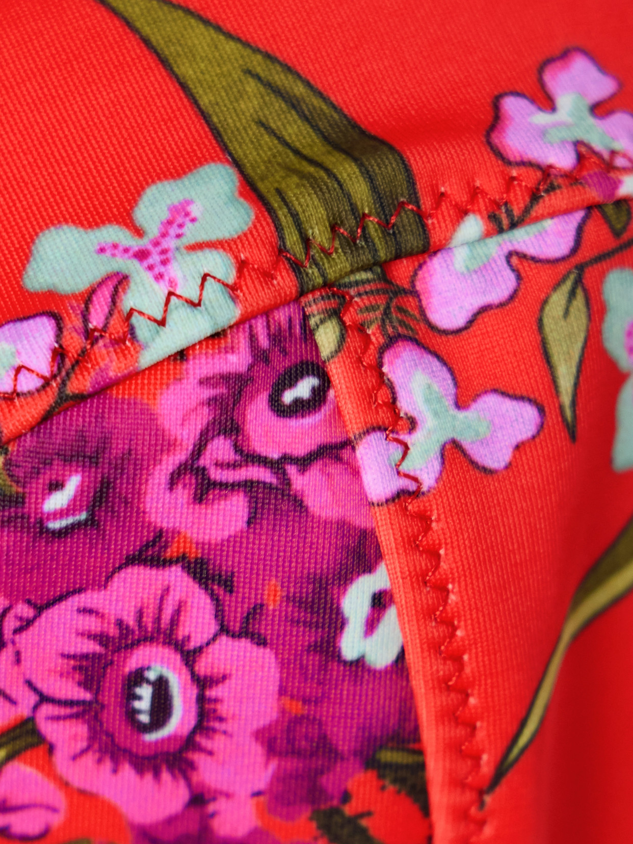 Erdem Floral-print Underwired Bikini Top In Red
