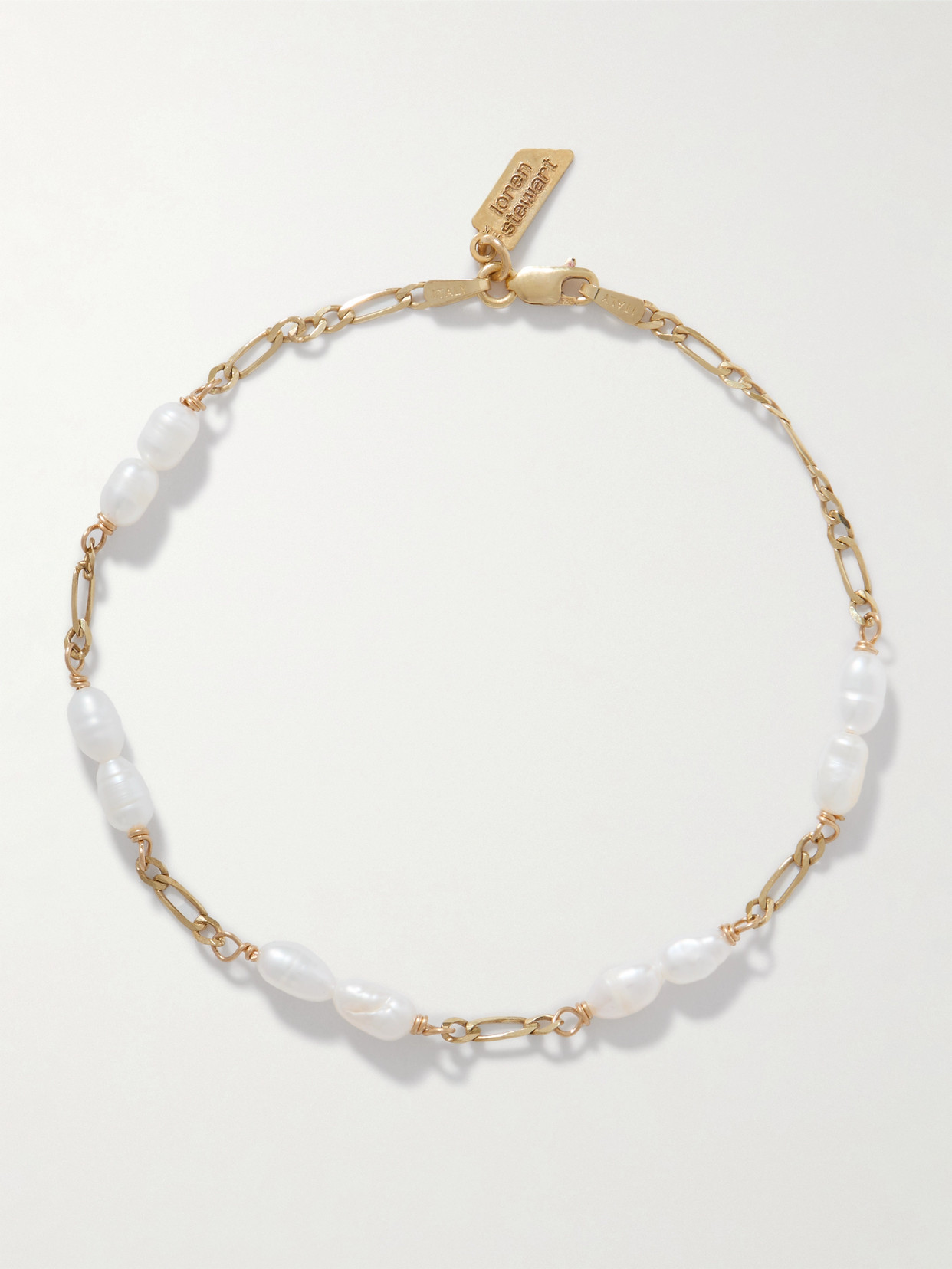 Loren Stewart Adora 14-karat Gold Pearl Bracelet