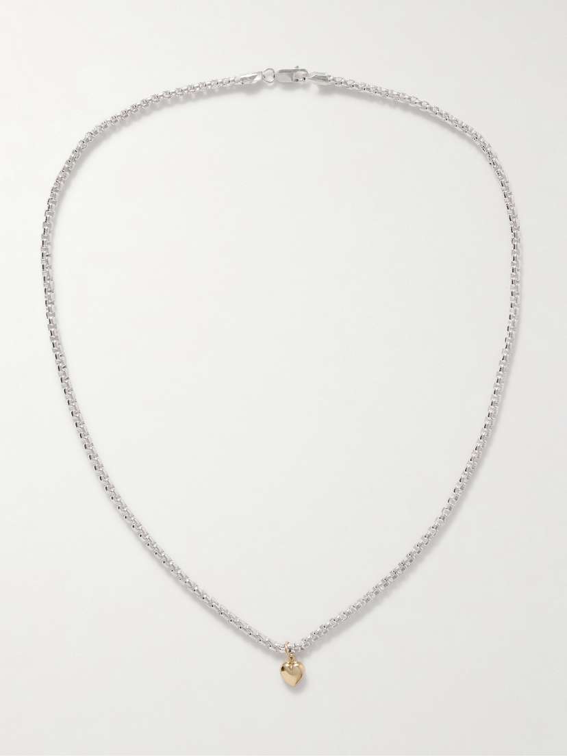 Loren Stewart Gordita Sterling Silver And 14-karat Gold Necklace