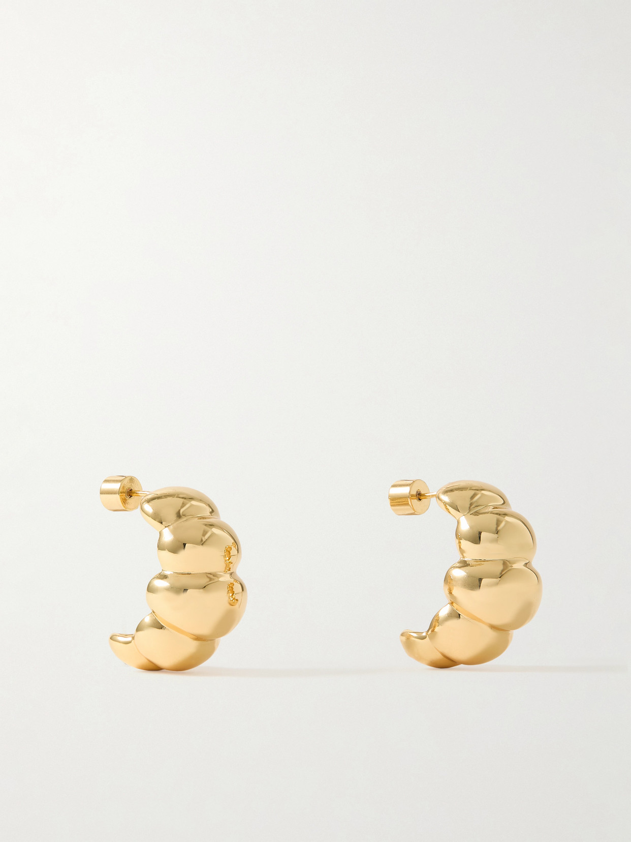 Martha Calvo Angelina Gold-plated Hoop Earrings