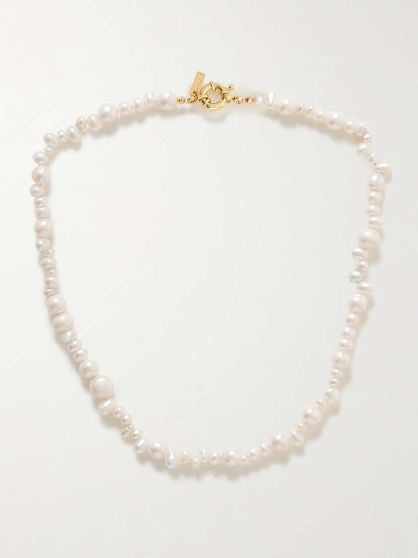 Martha Calvo Naxos Mini -plated Pearl Necklace - One size