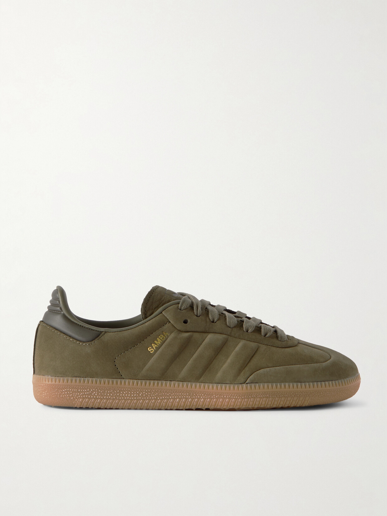 adidas Originals - Samba Og Leather-trimmed Nubuck Sneakers - Green