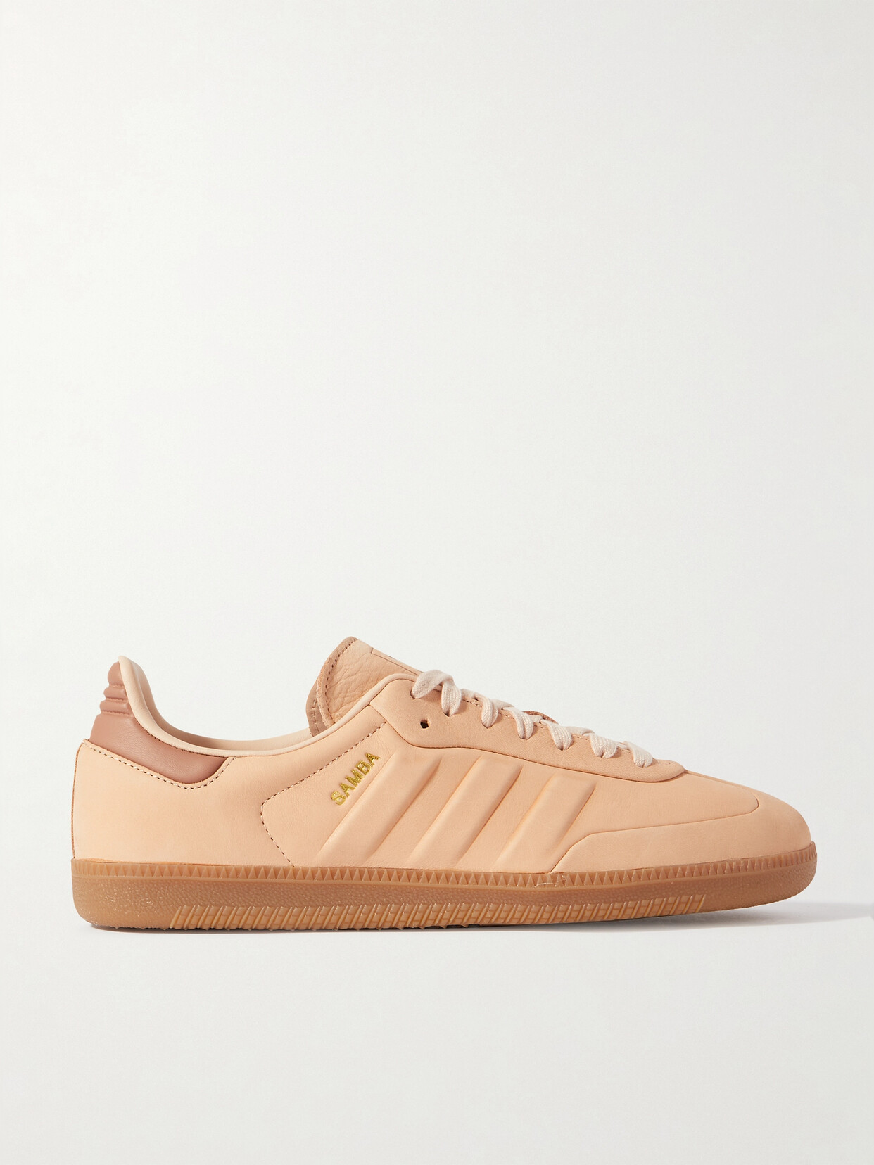 Adidas Originals Samba Og Leather-trimmed Nubuck Sneakers - Neutrals