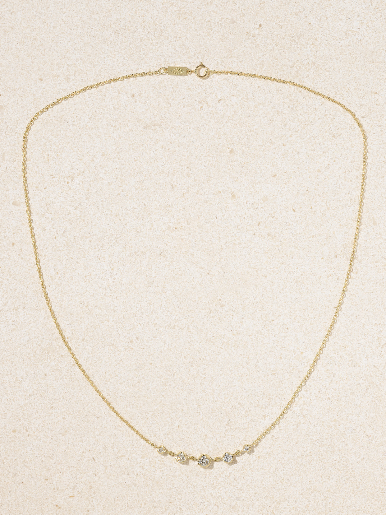 Jennifer Meyer 18-karat Gold Diamond Necklace