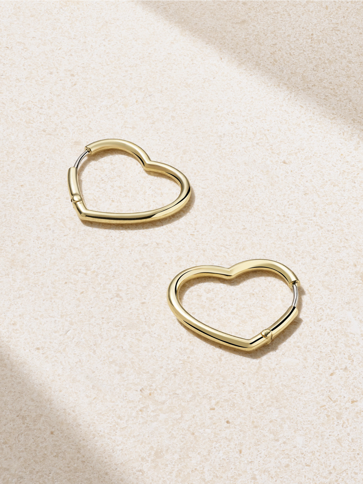 Jennifer Meyer Forever Heart 18-karat Gold Earrings