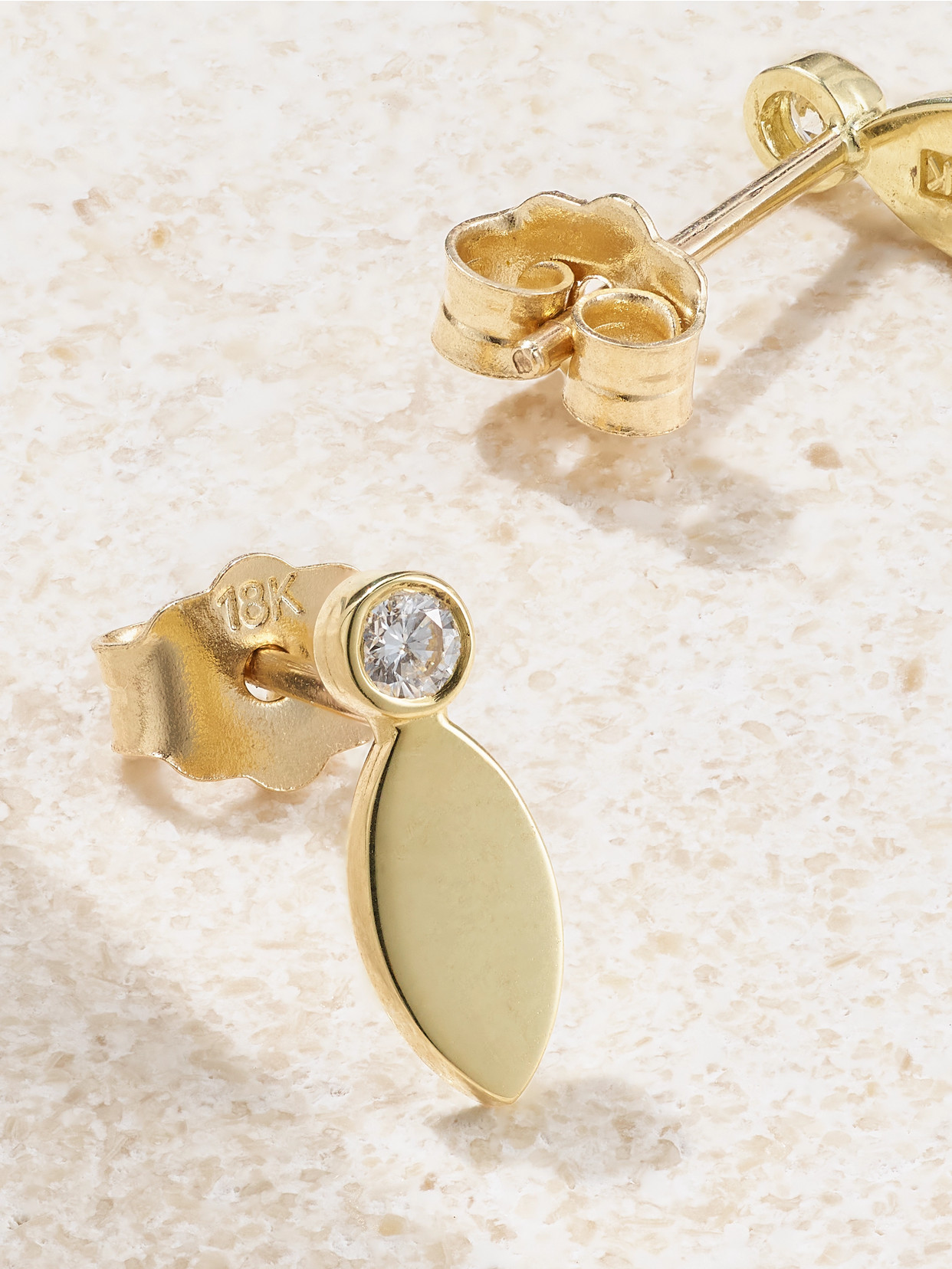 Jennifer Meyer 18-karat Gold And Diamond Earrings In Gold