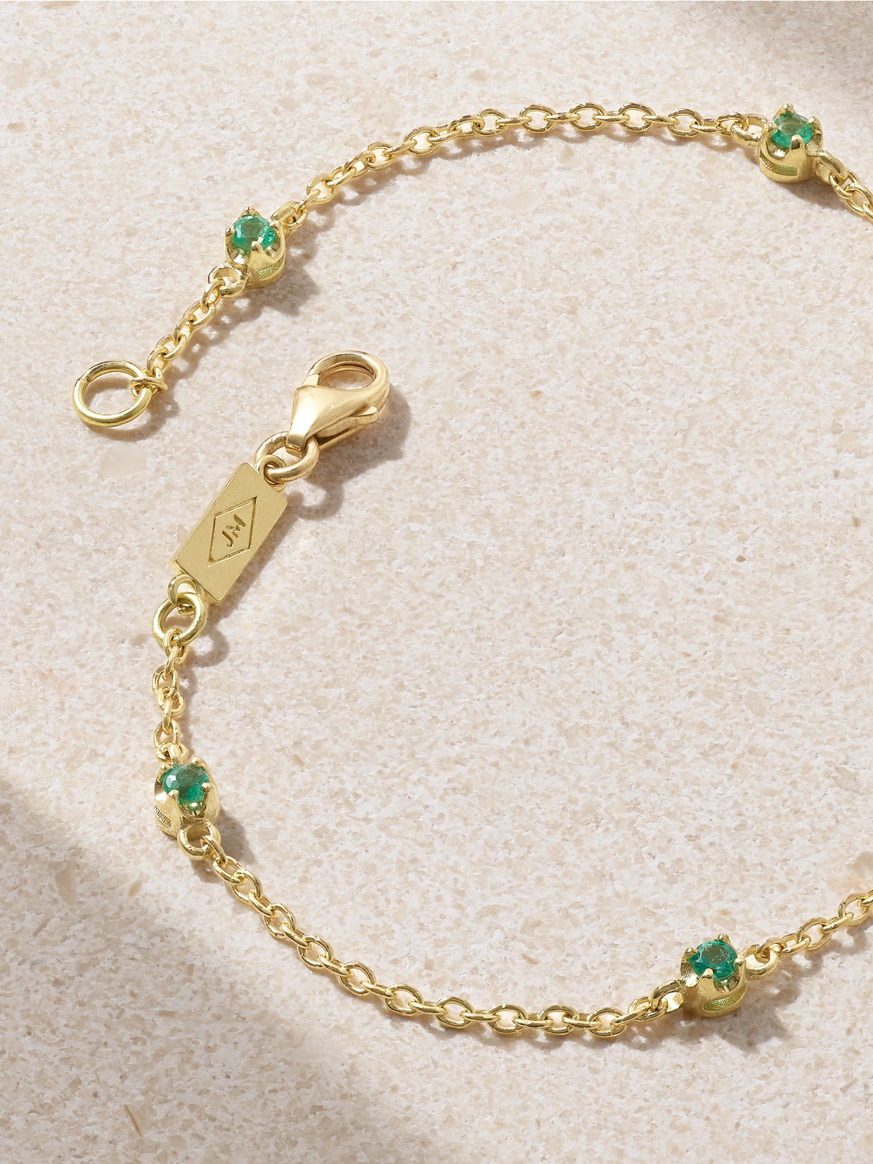 Jennifer Meyer 18-karat Gold Emerald Bracelet In Gold