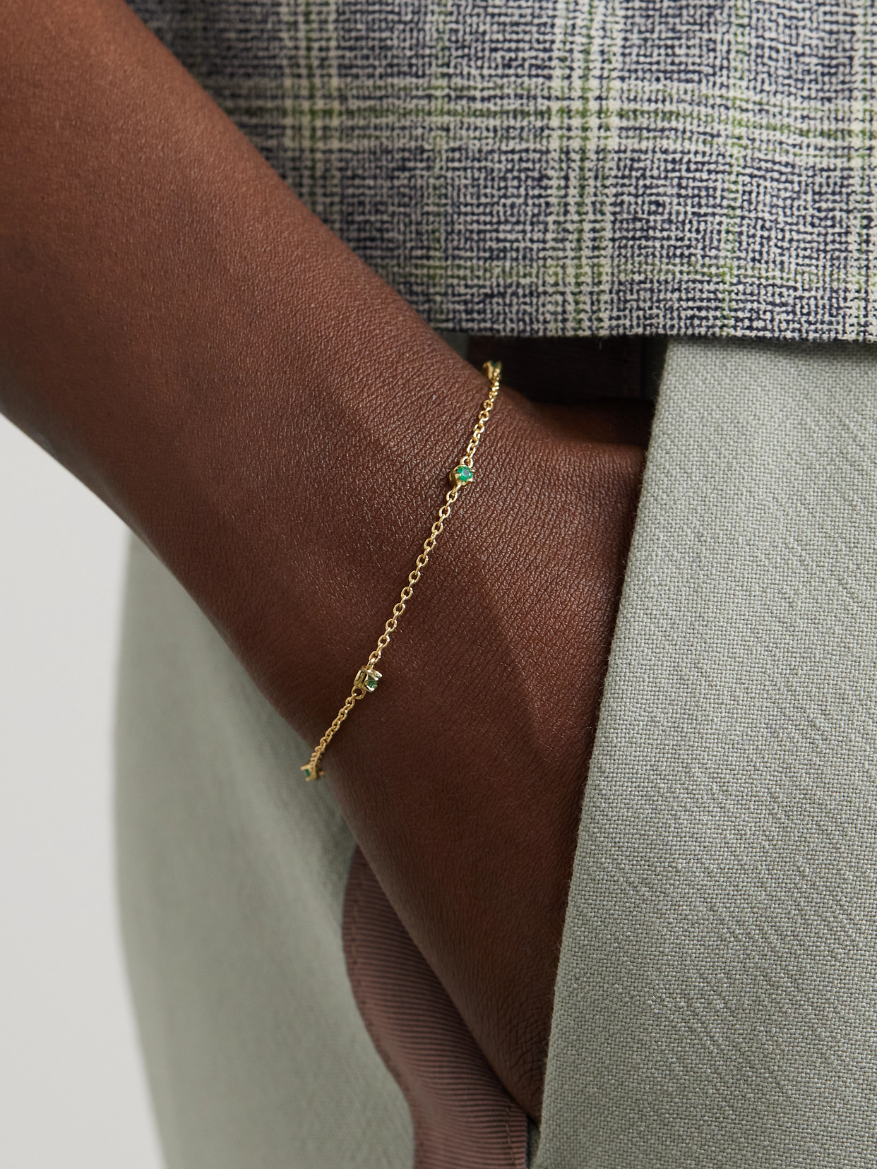 Jennifer Meyer 18-karat Gold Emerald Bracelet In Gold