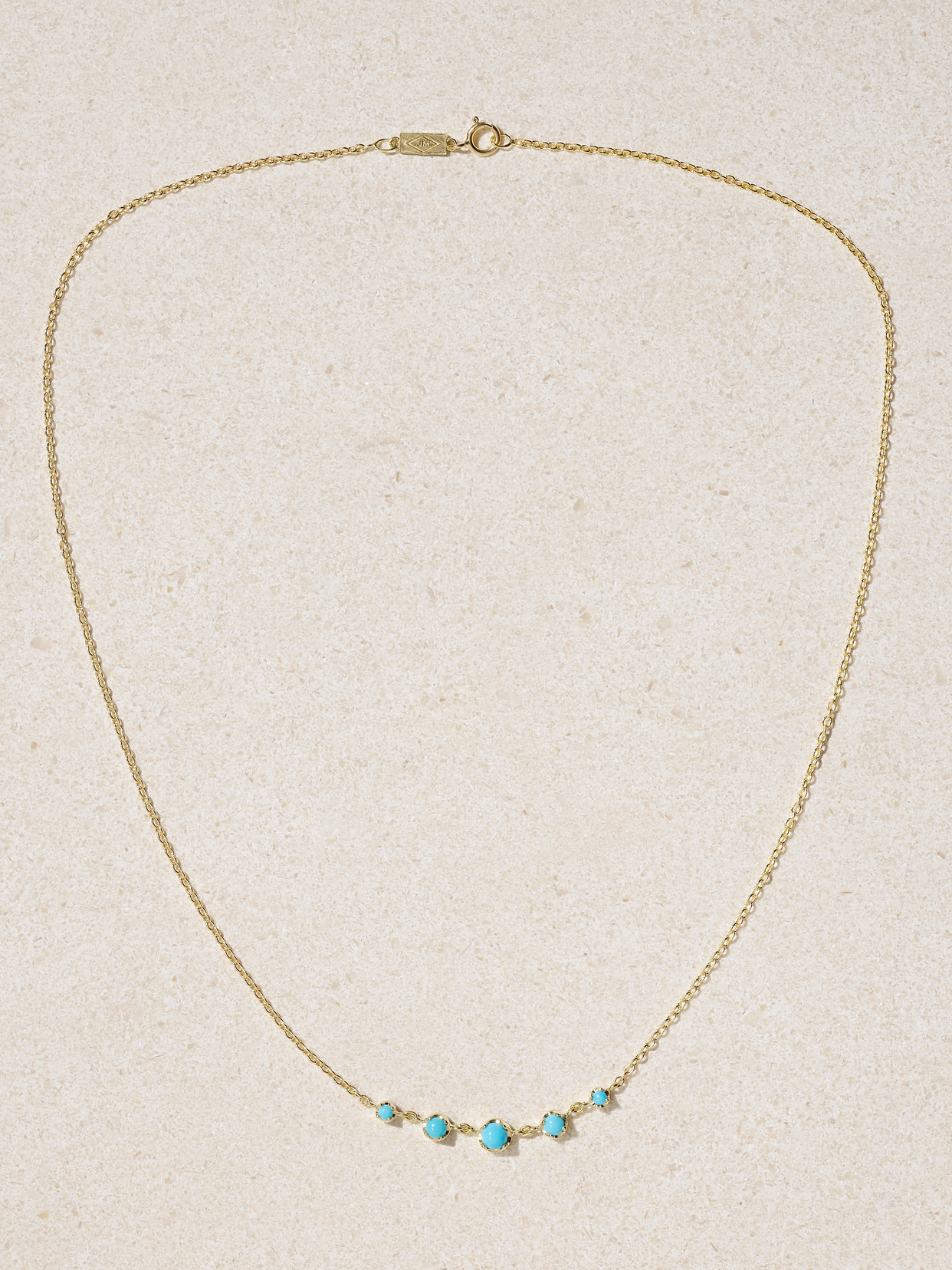 Jennifer Meyer 18-karat Gold Turquoise Necklace