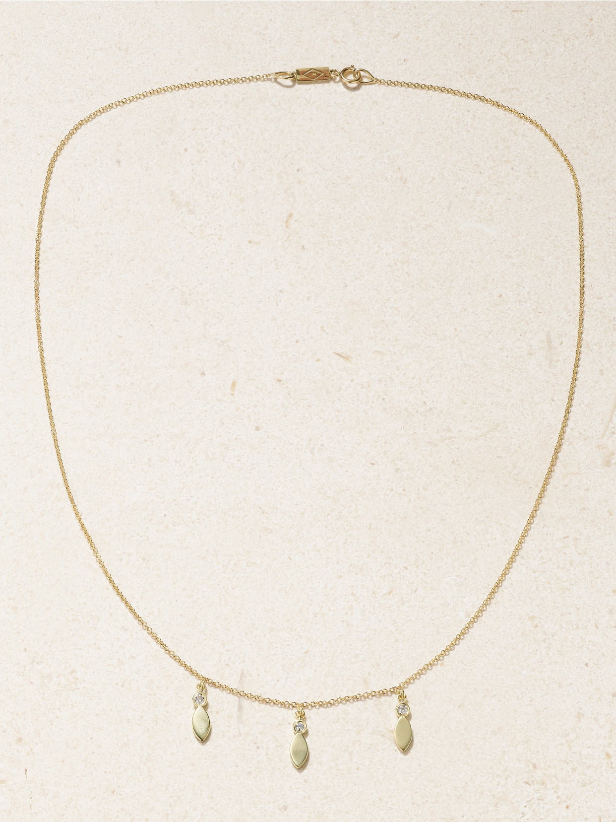 Jennifer Meyer 18-karat Gold Diamond Necklace