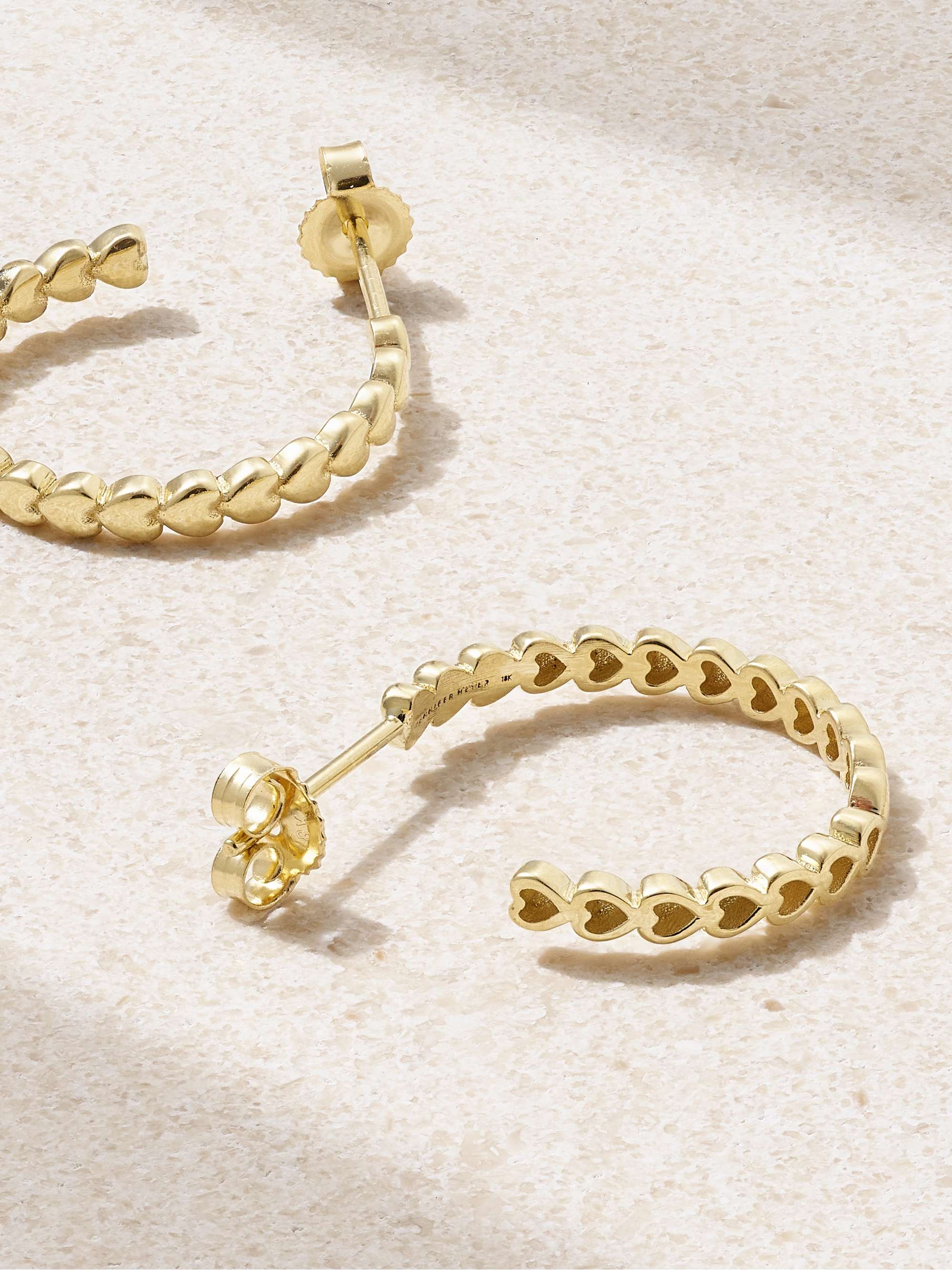 JENNIFER MEYER Boucles d'oreilles en or 18 carats (750/1000) Open Heart Small