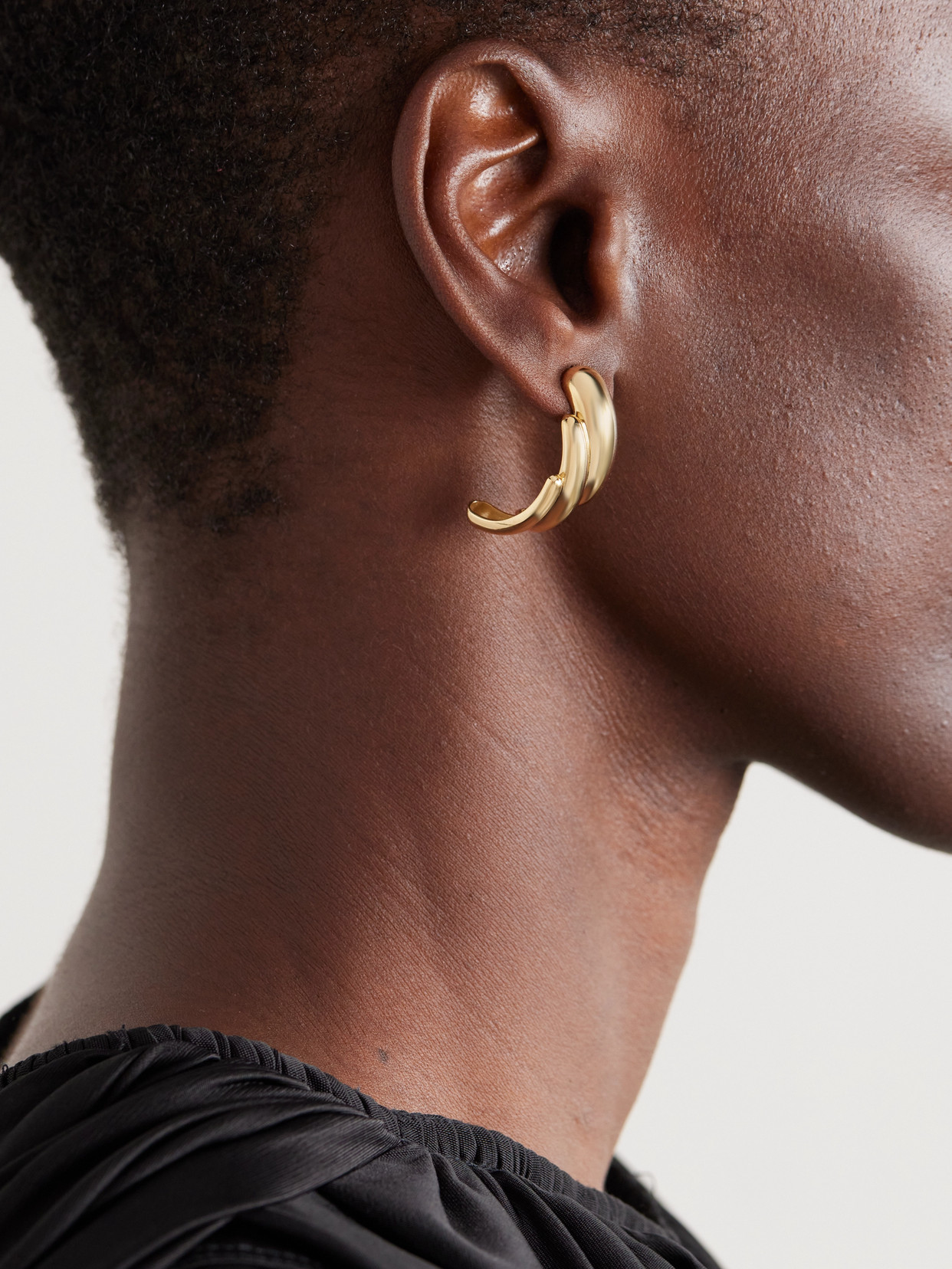 Jennifer Meyer Cascading Dome 18-karat Gold Earrings In Gold