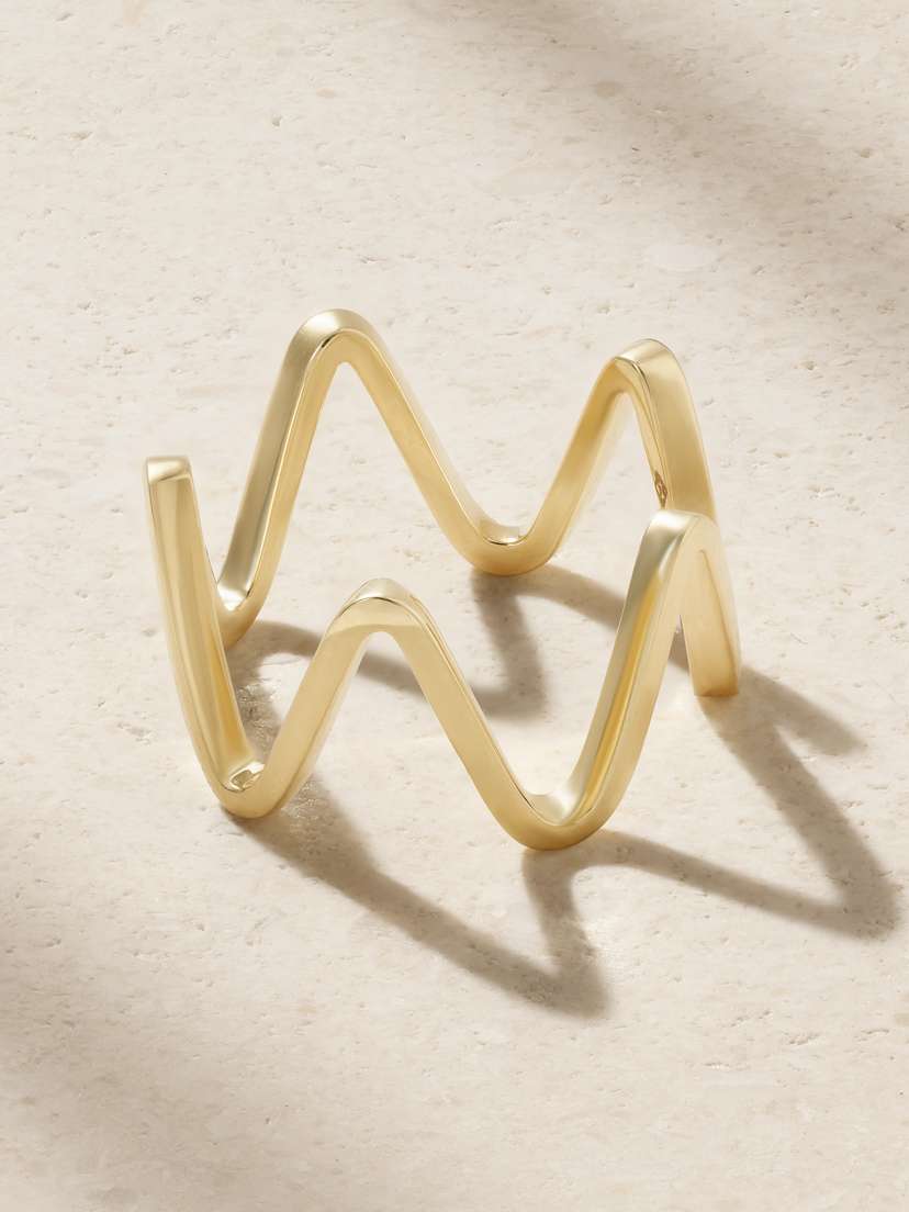 Jennifer Meyer Wave Band 18-karat Gold Ring