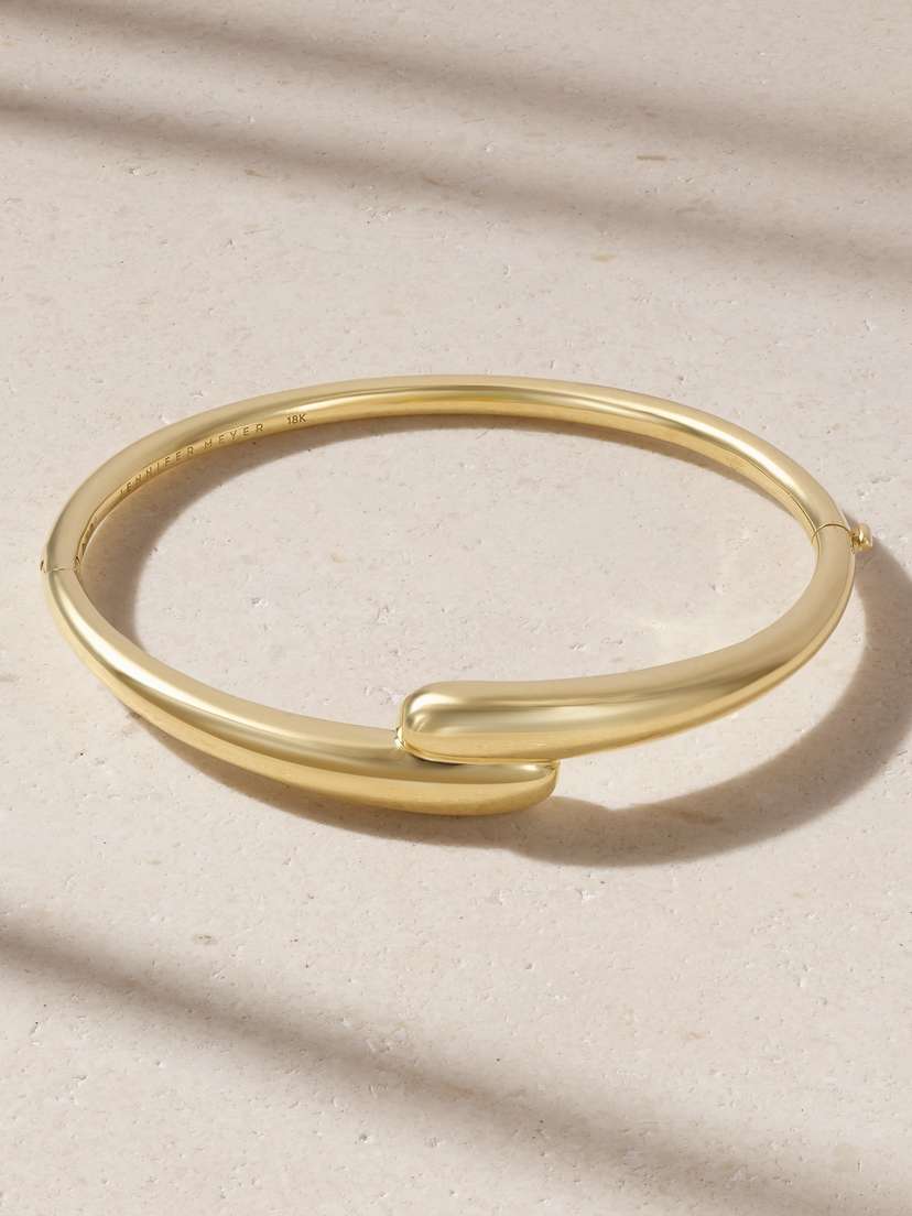 Jennifer Meyer Double Dome 18-karat Gold Bangle