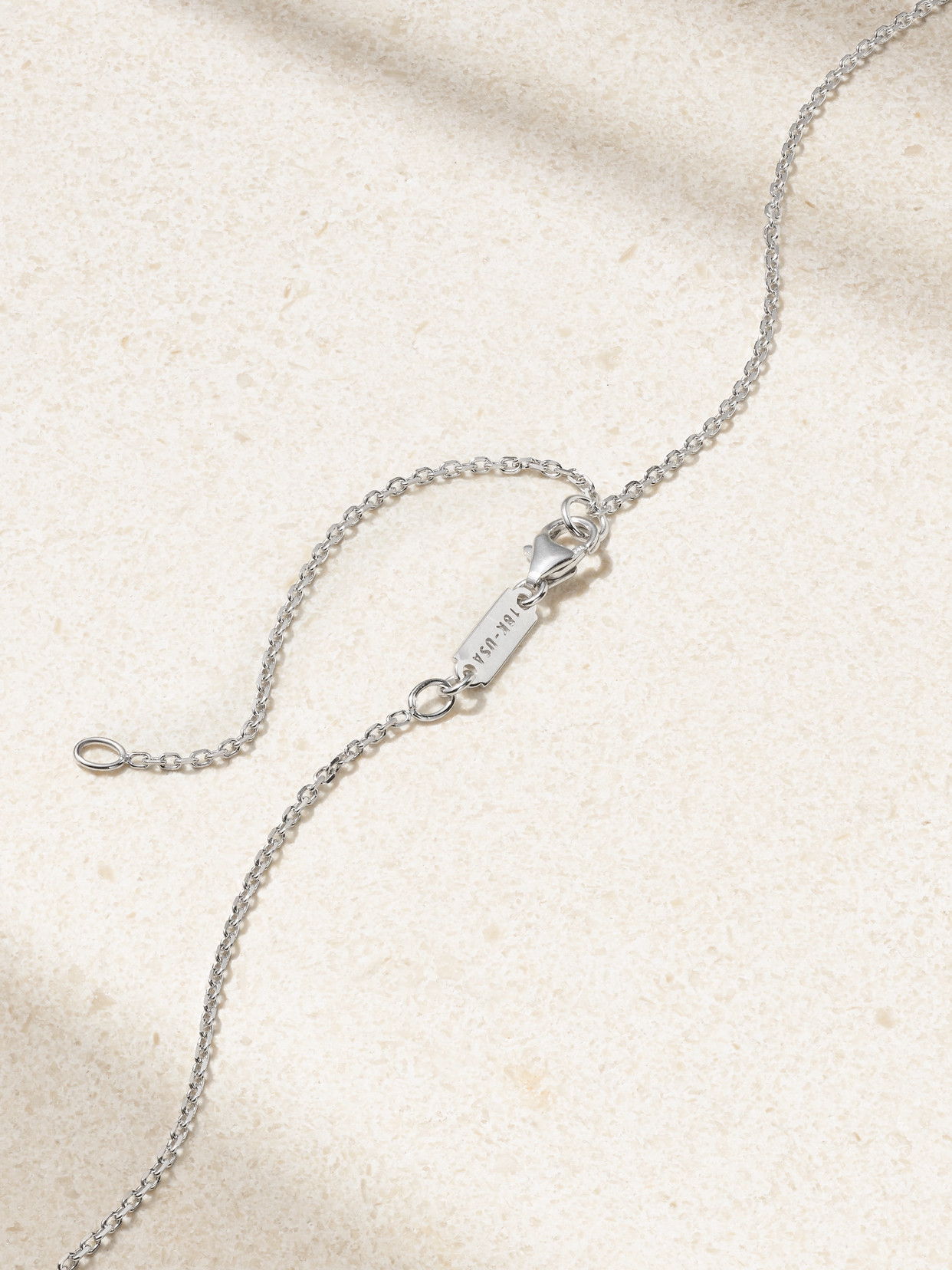 Suzanne Kalan 18-karat White Gold Diamond Necklace In Gold