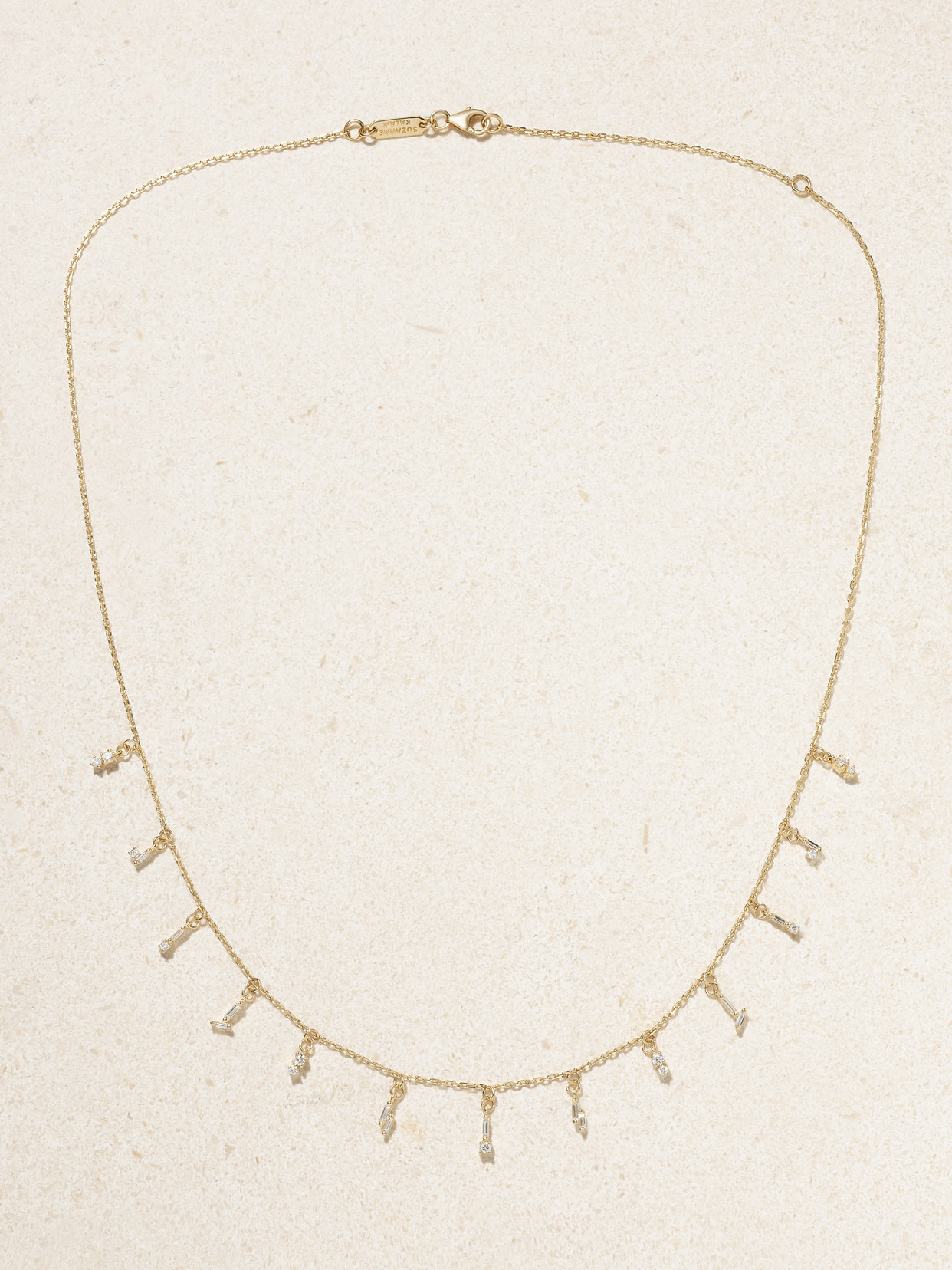 Suzanne Kalan 18-karat Gold Diamond Necklace