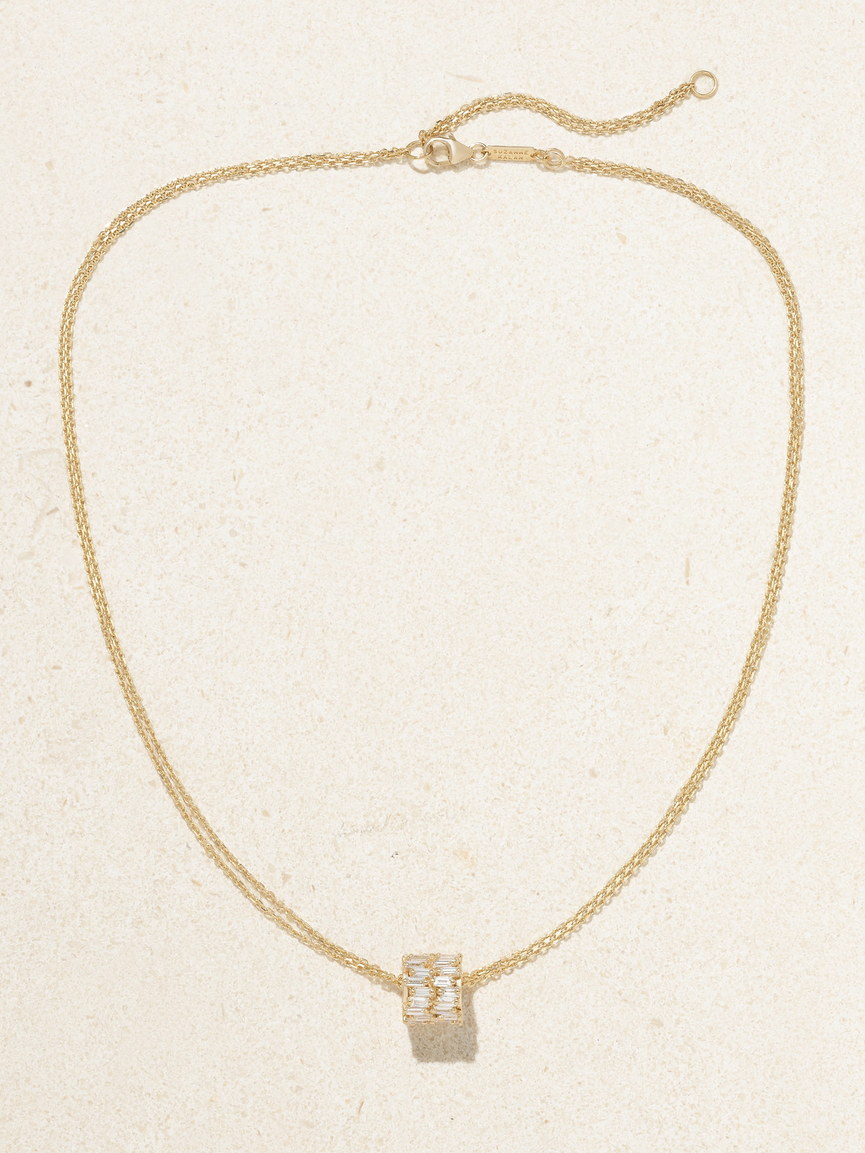 Suzanne Kalan 18-karat Gold Diamond Necklace In Gold