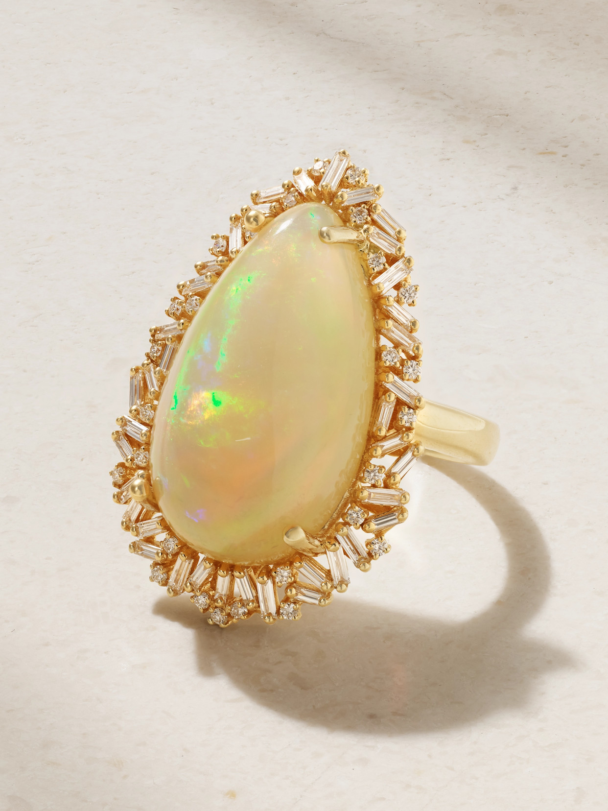 Suzanne Kalan 18-karat , Opal And Diamond Ring