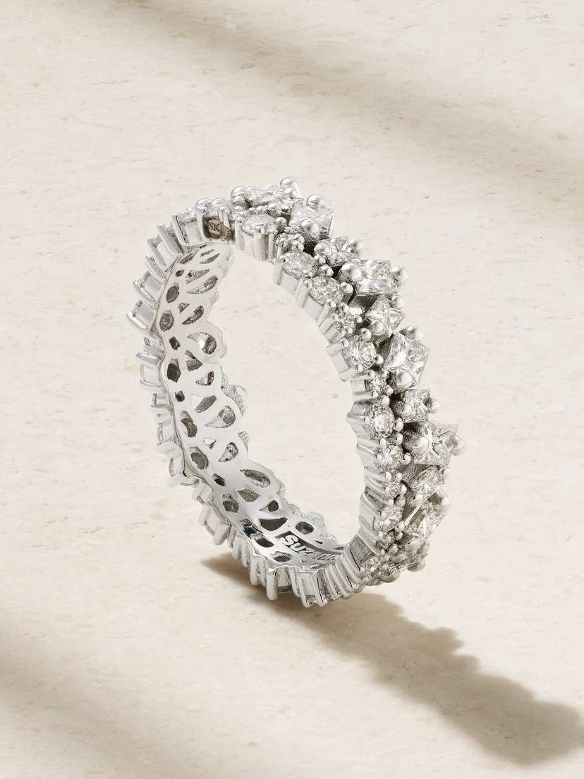 Suzanne Kalan La Fantaisie 18-karat White Gold Diamond Eternity Ring