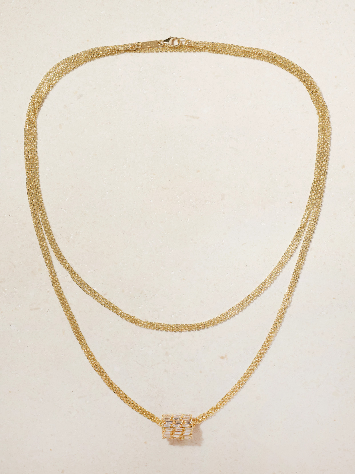 Suzanne Kalan 18-karat Gold Diamond Necklace