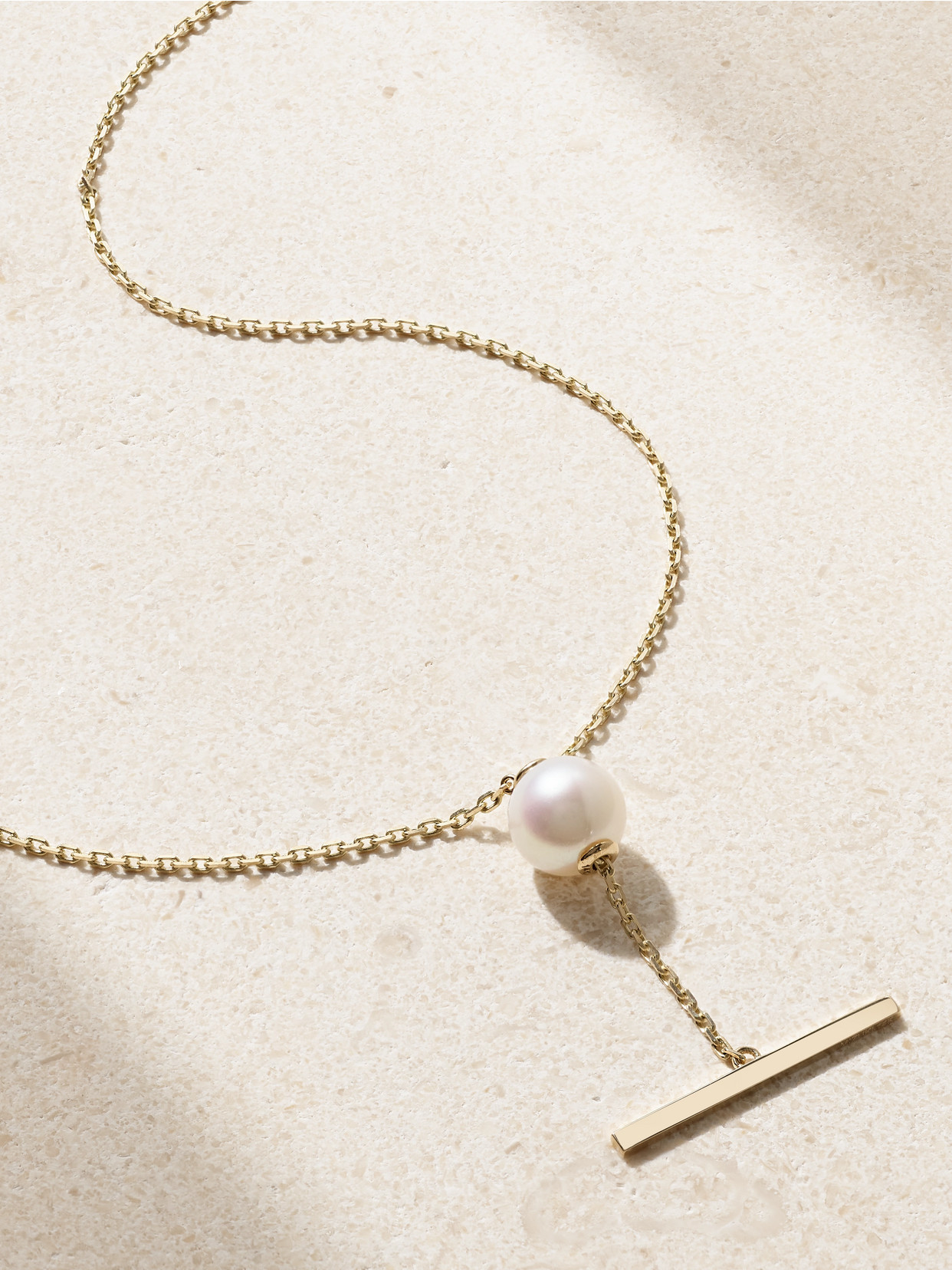 Mizuki 14-karat Gold Pearl Necklace