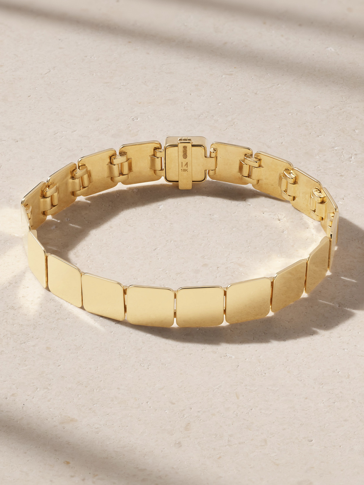 Ileana Makri - Large Tile 18-karat Gold Bracelet - One size
