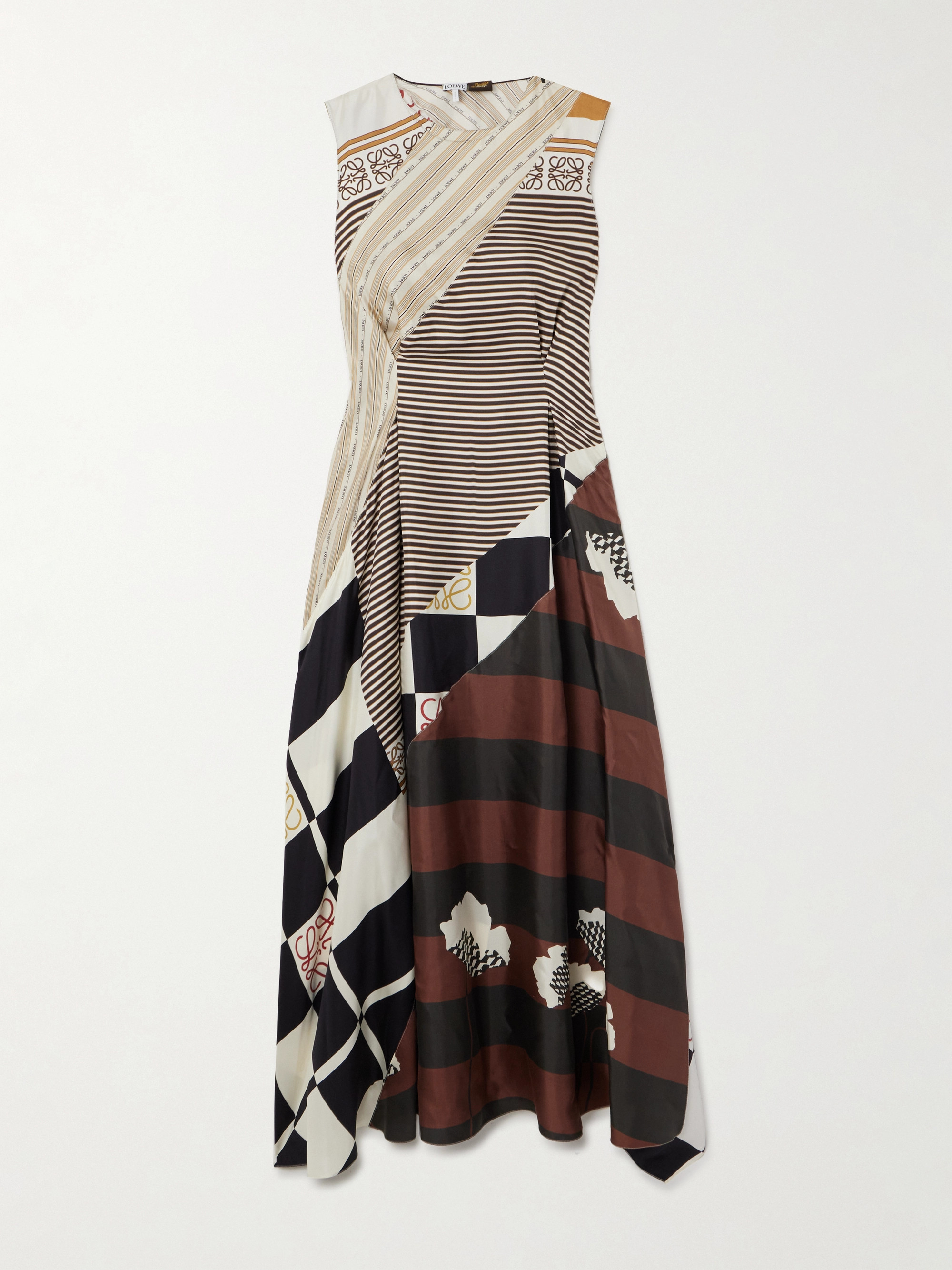Loewe + Paula's Ibiza cutout printed silk-twill maxi dress thumbnail