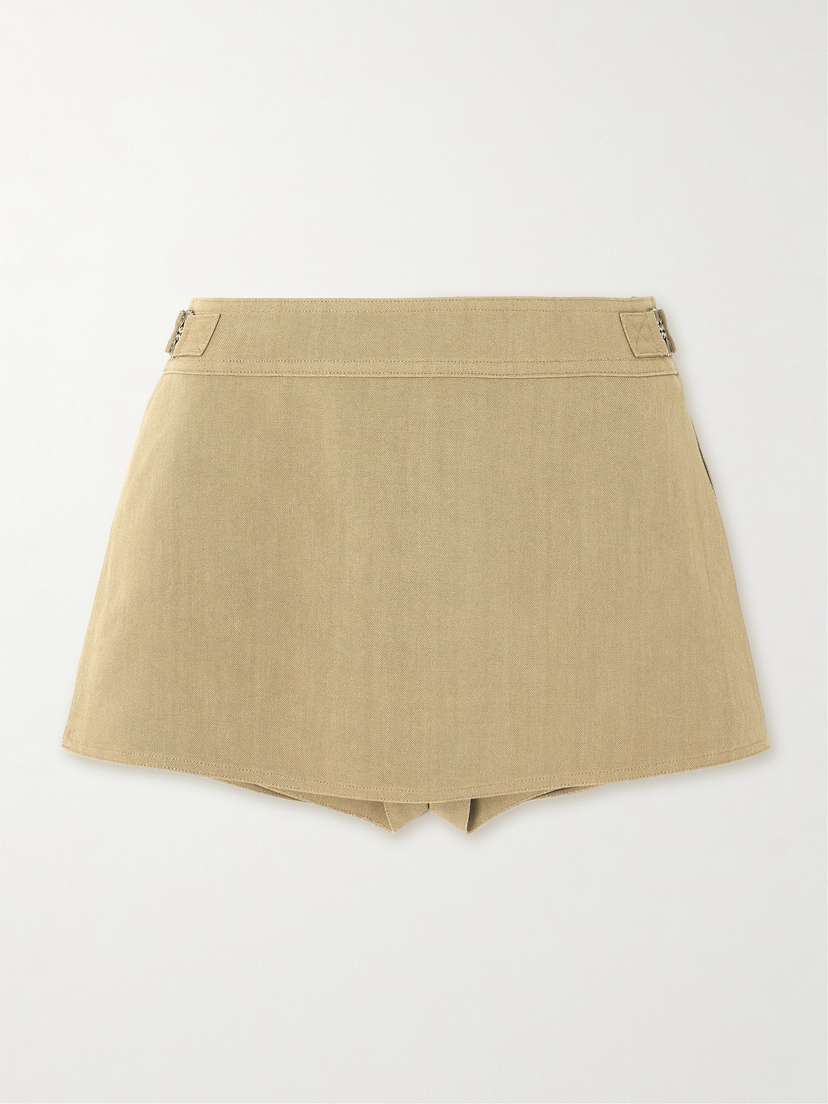 Loewe + Paula's Ibiza Embellished Layered Canvas Shorts