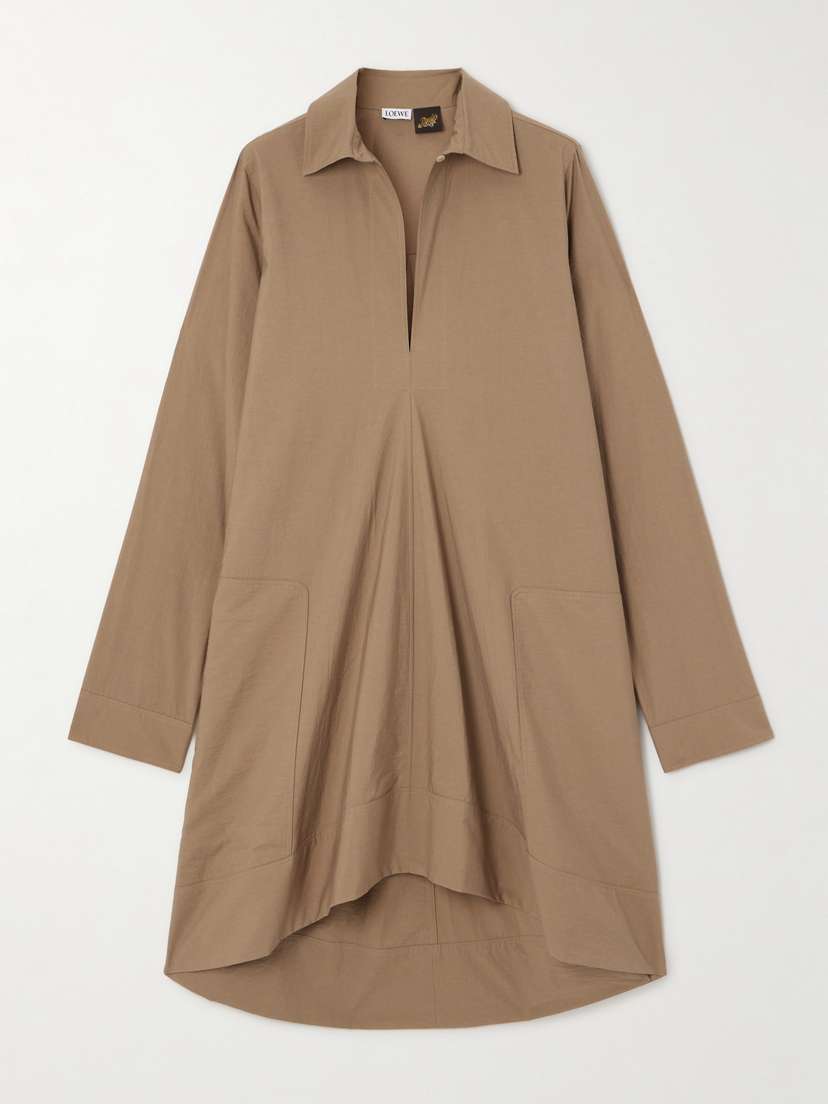 Loewe + Paula's Ibiza Cotton-blend Poplin Shirt Dress - FR 34