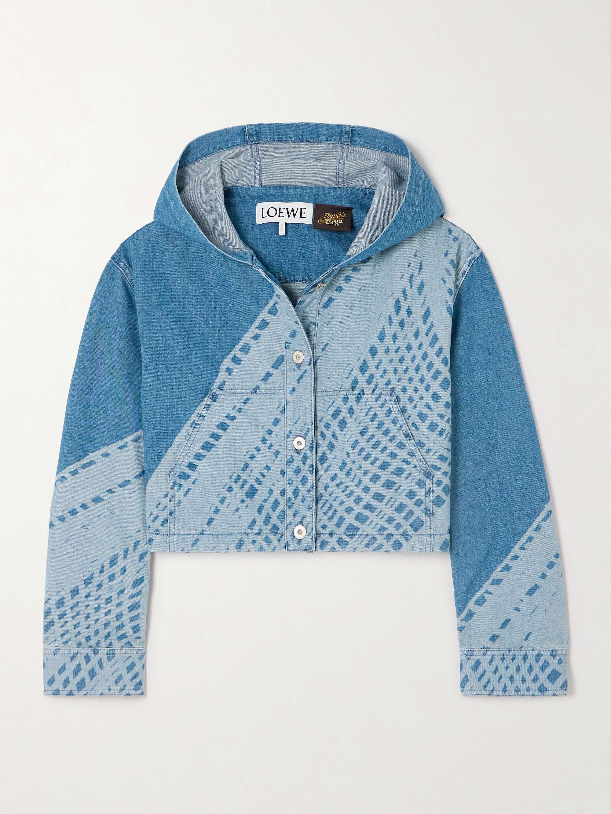 Loewe cropped denim jacket 2025