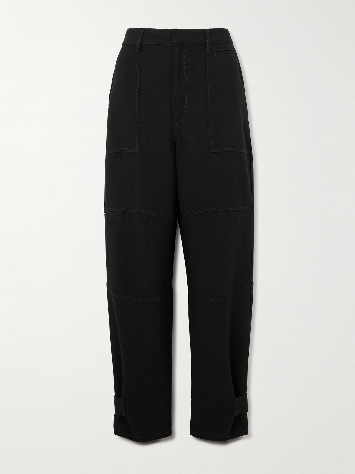 Loewe + Paula's Ibiza Twill Tapered Cargo Pants In Black