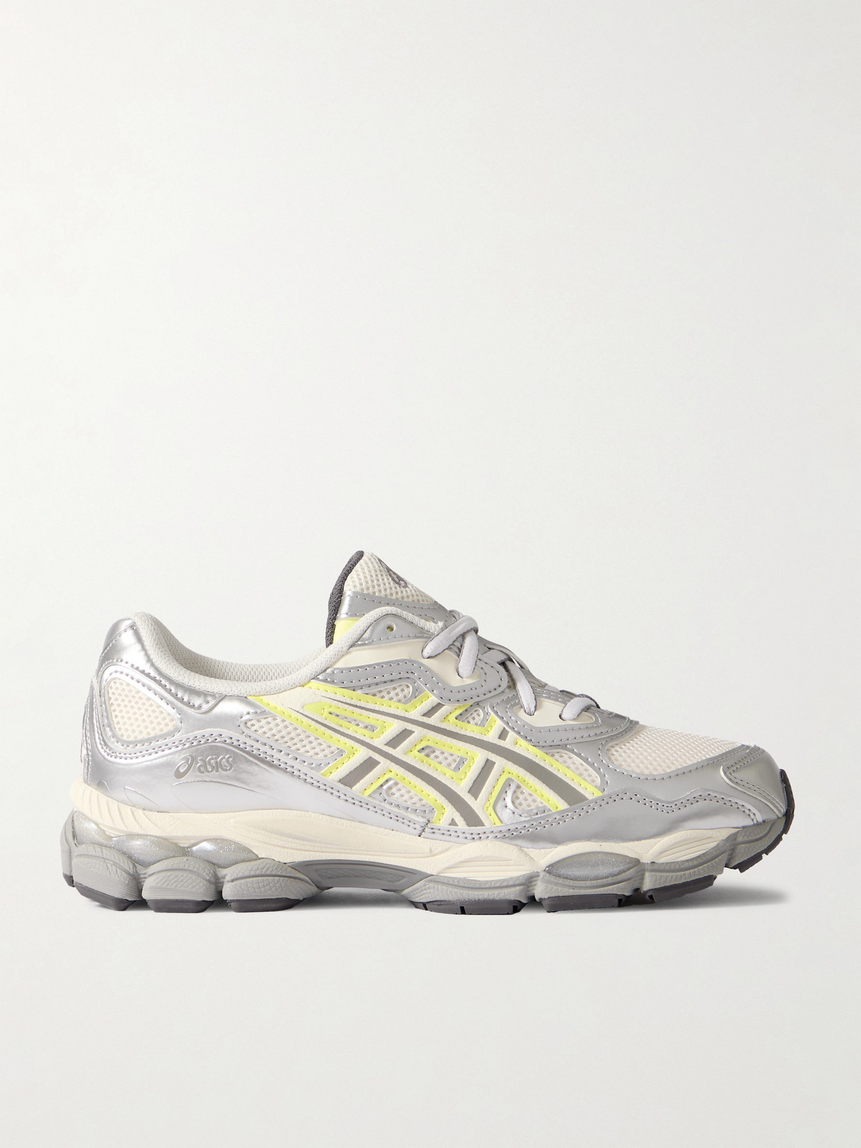 Asics + Emmi Gel-nyc™ Metallic Leather And Suede-trimmed Mesh 