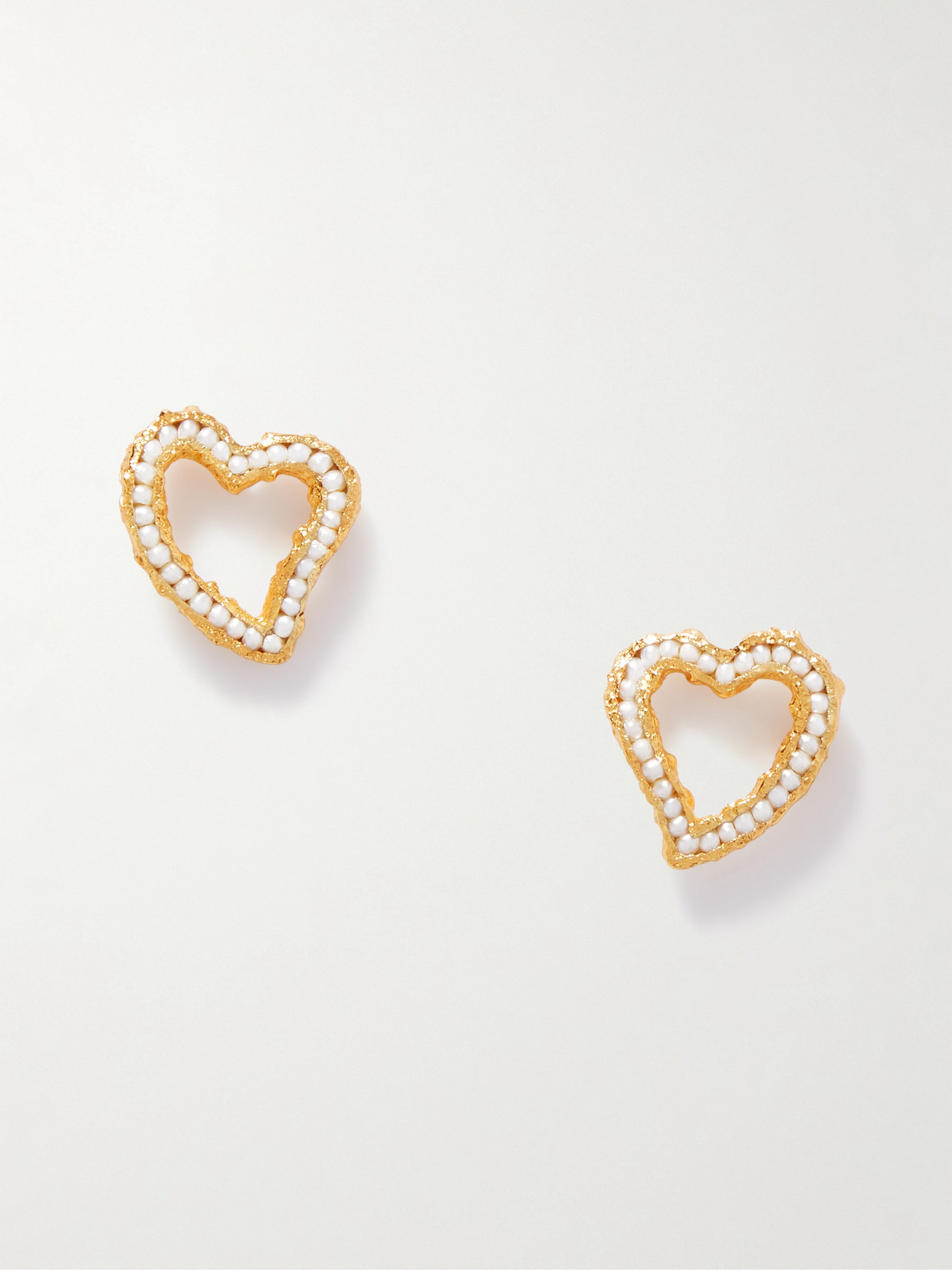 Pacharee Valentine Gold-plated Pearl Earrings