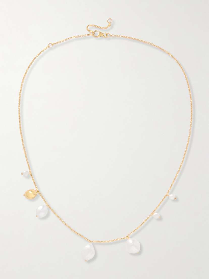 Pacharee Bell Gold-plated Pearl Necklace