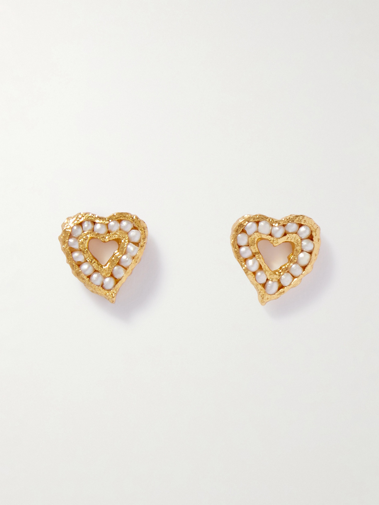 Pacharee Valentine Gold-plated Pearl Earrings