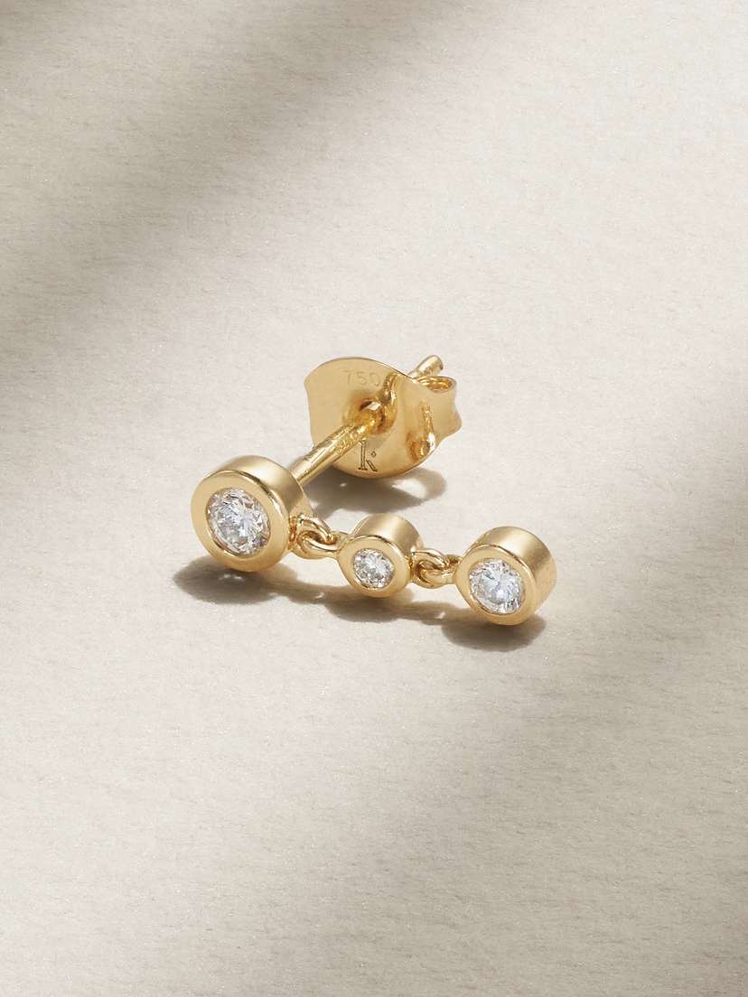 Kimaï Lumi 18-karat Recycled Gold Laboratory-grown Diamond Single Earring