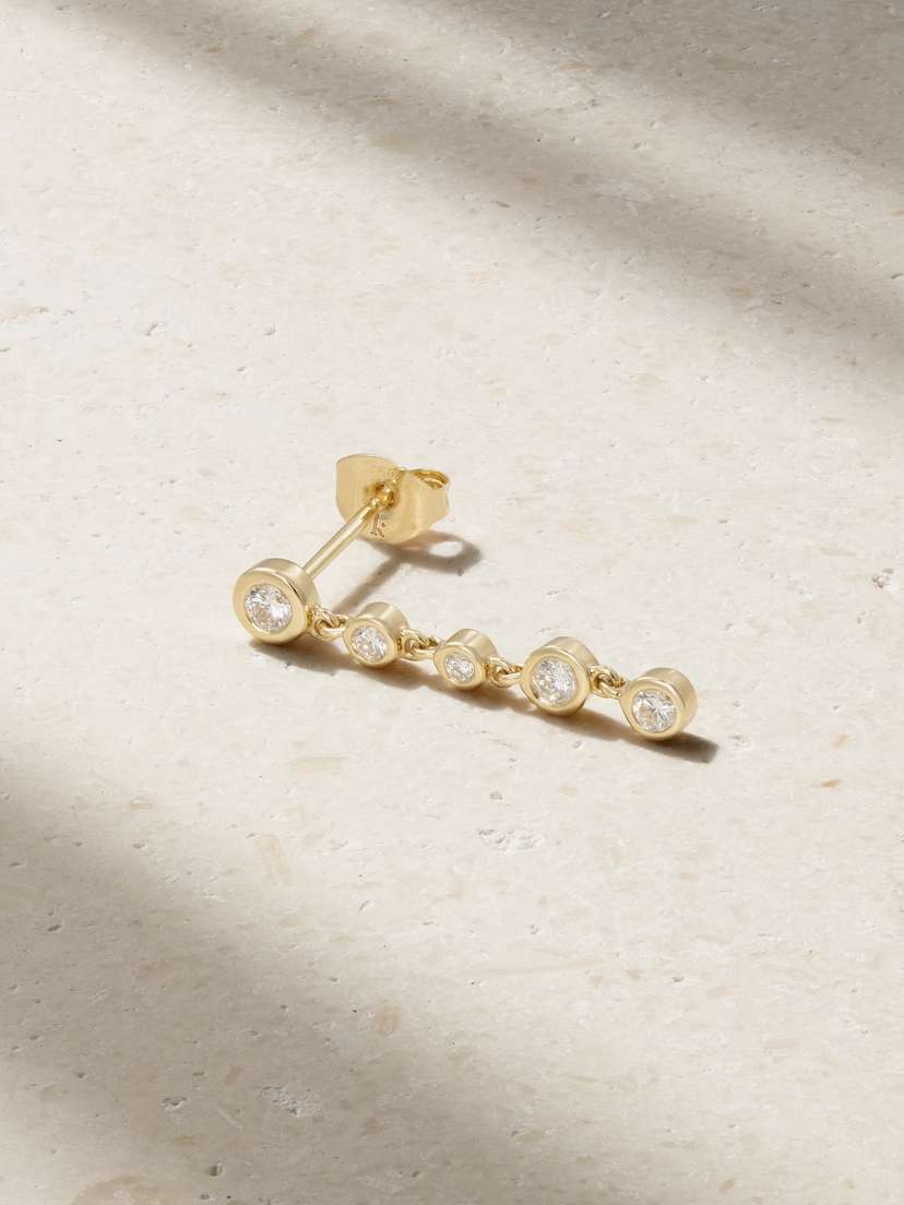 Kimaï Beam 18-karat Recycled Gold Laboratory-grown Diamond Single Earring