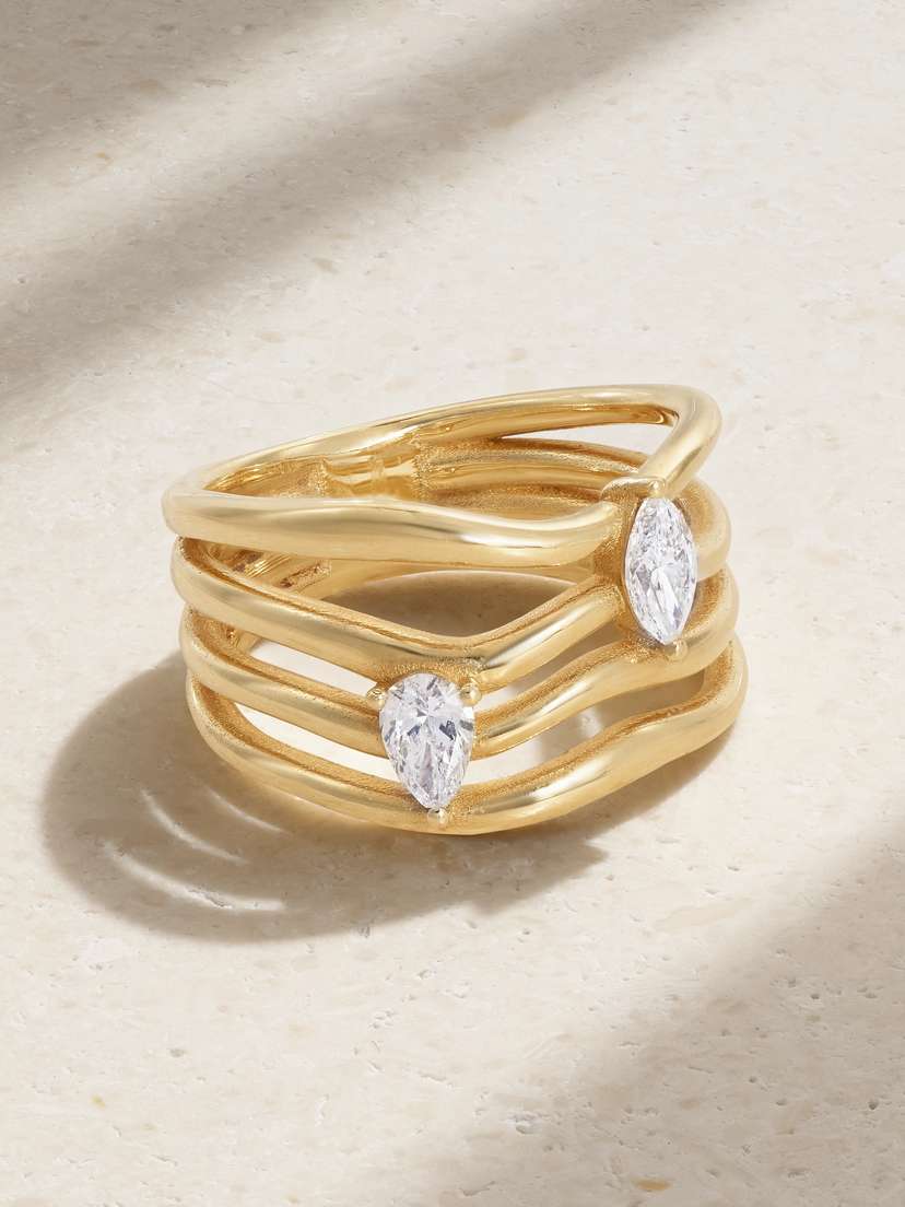 Kimaï Nova 18-karat Recycled Laboratory-grown Diamond Ring