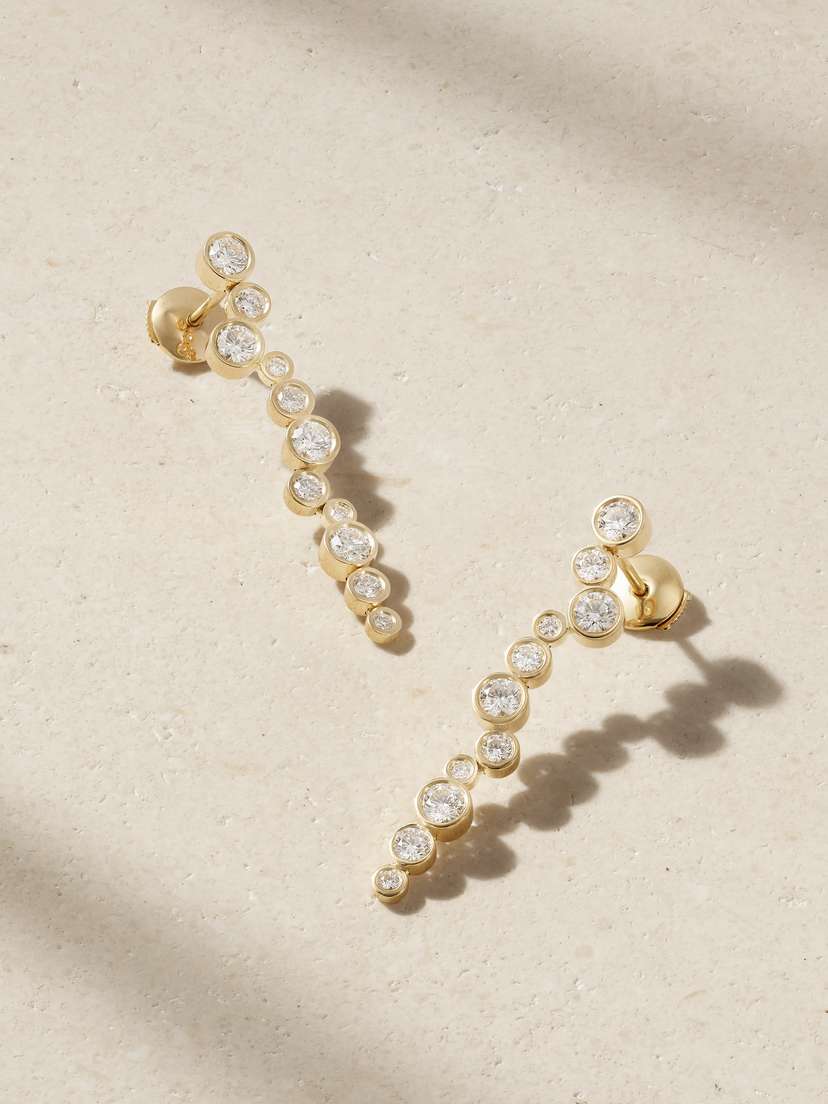 Kimaï Splendido 18-karat Gold Diamond Earrings