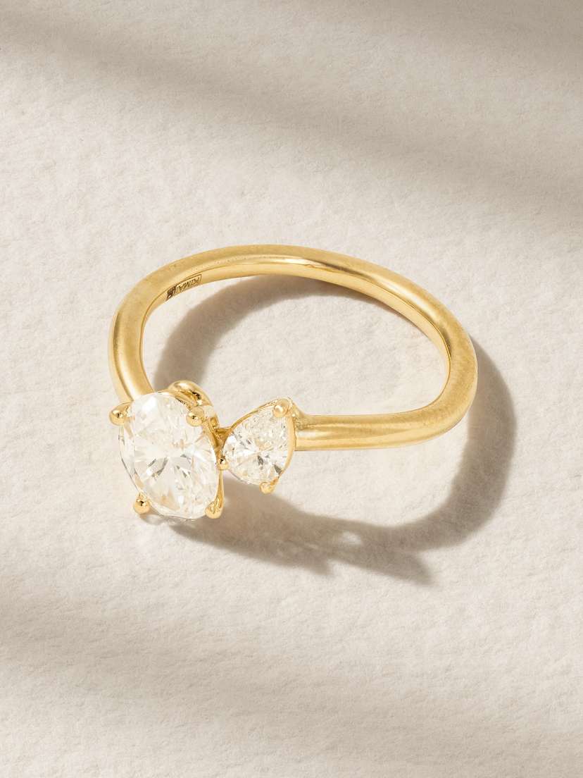 Kimaï Rosa 18-karat Recycled Gold Laboratory-grown Diamond Ring